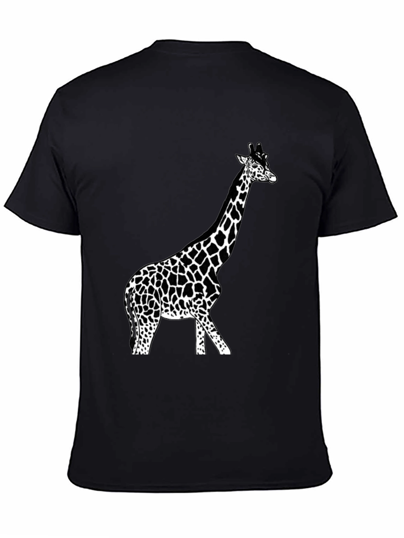 Giraffe Graphic Tee - Unisex Black T-Shirt