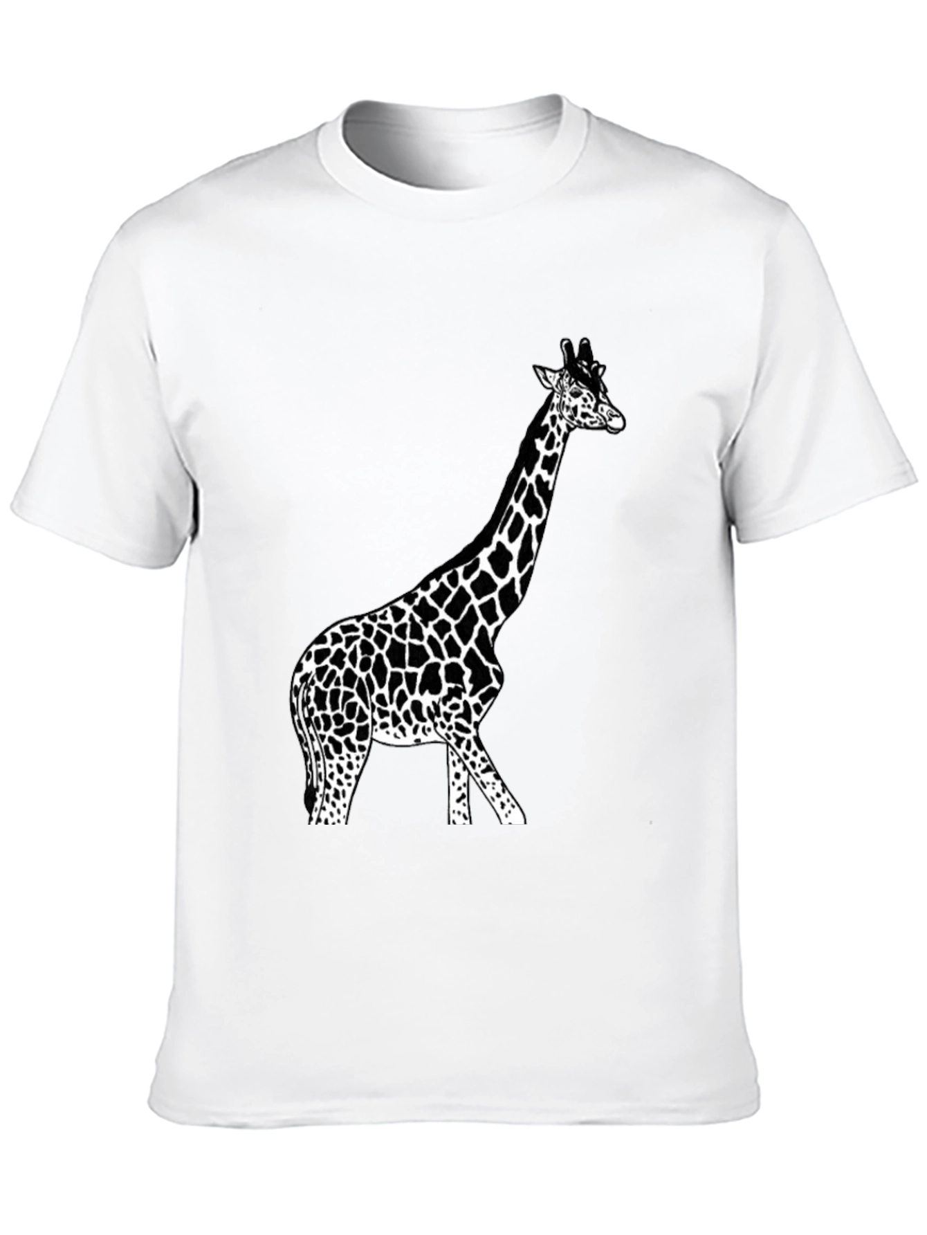 Giraffe Graphic Tee - Unisex Black T-Shirt