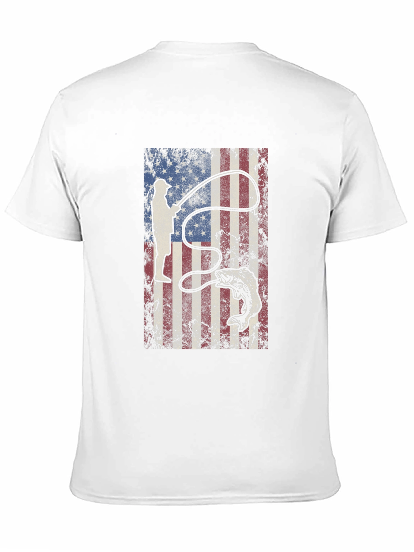 American Flag Fishing T-Shirt