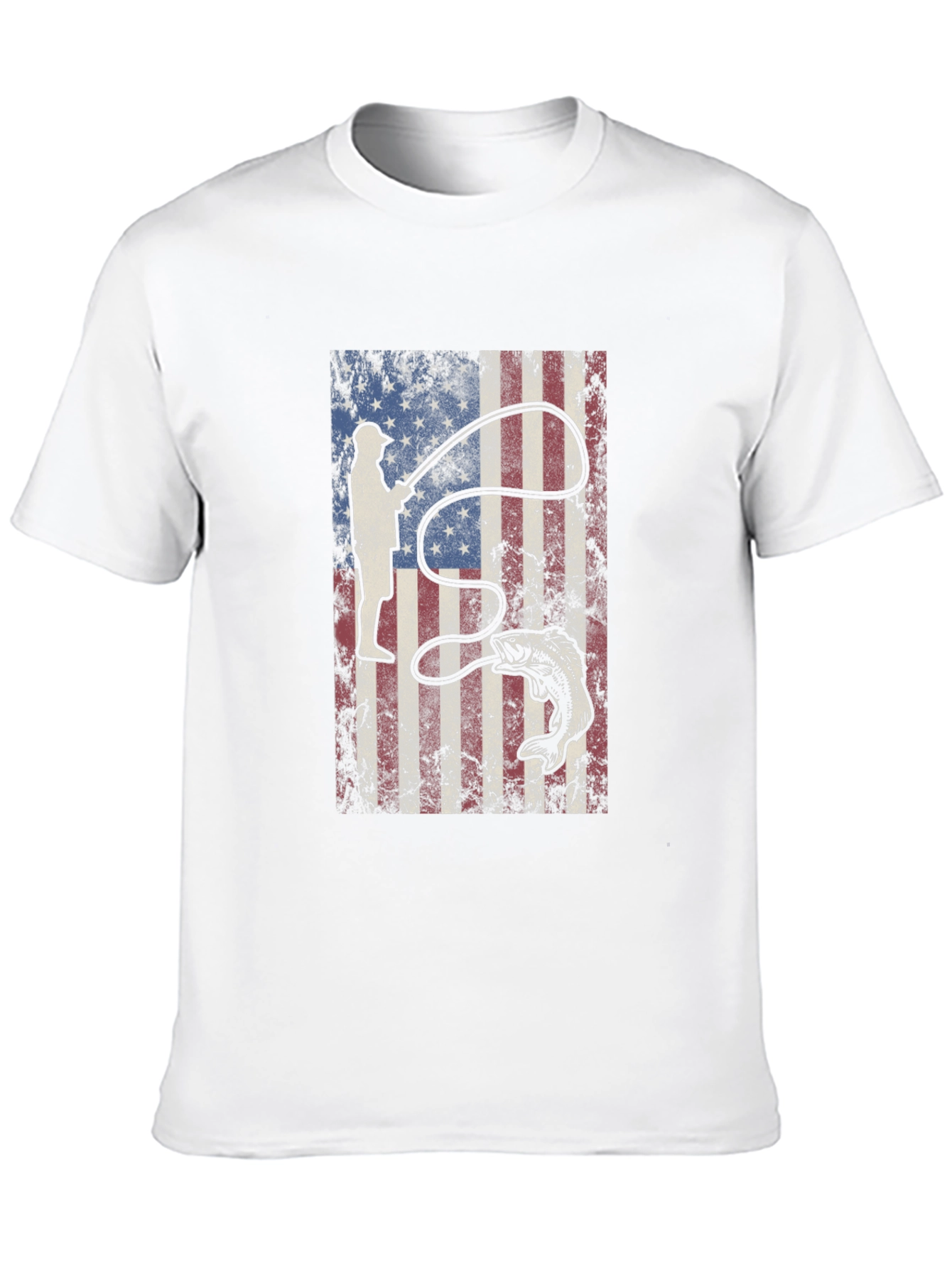 American Flag Fishing T-Shirt