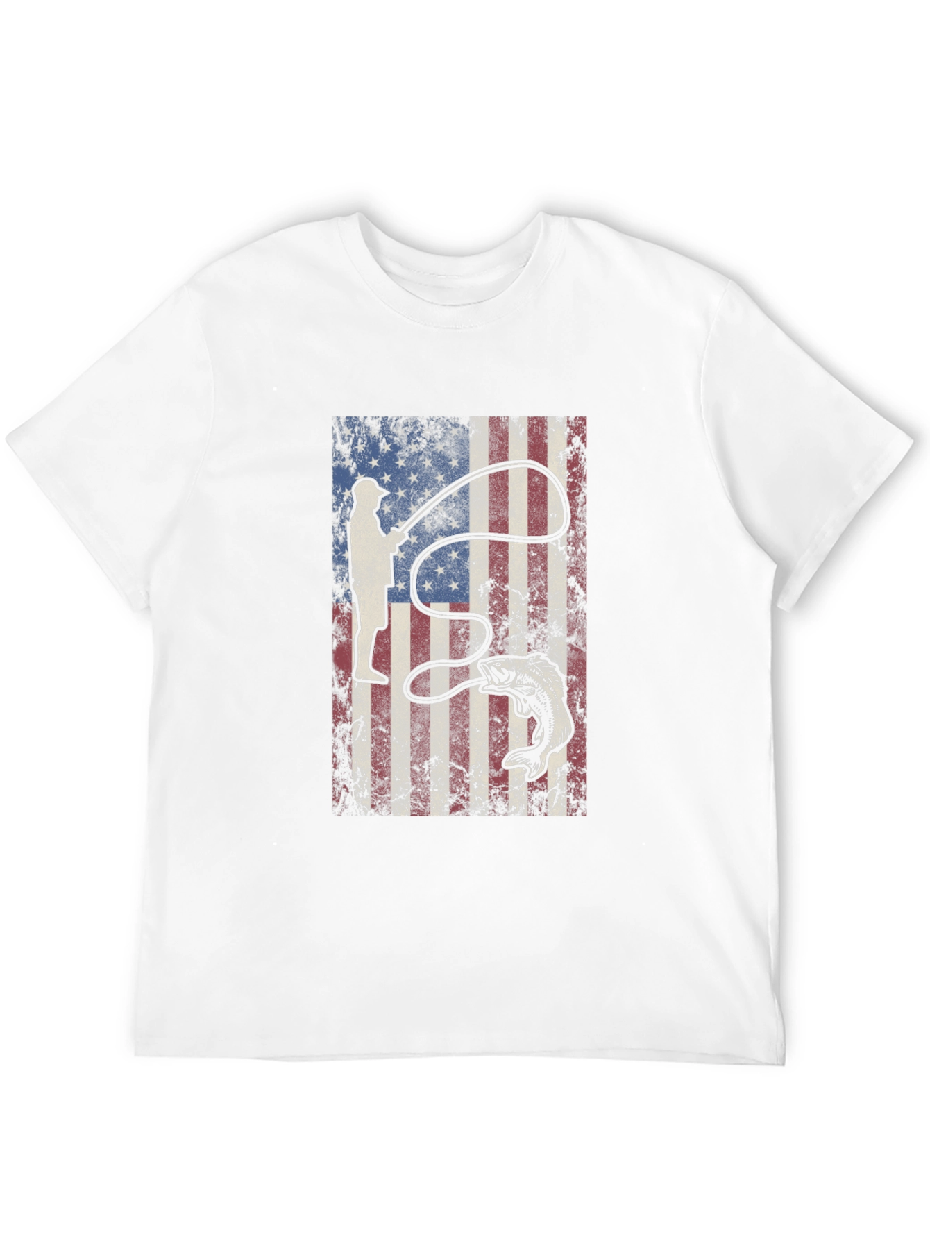 American Flag Fishing T-Shirt