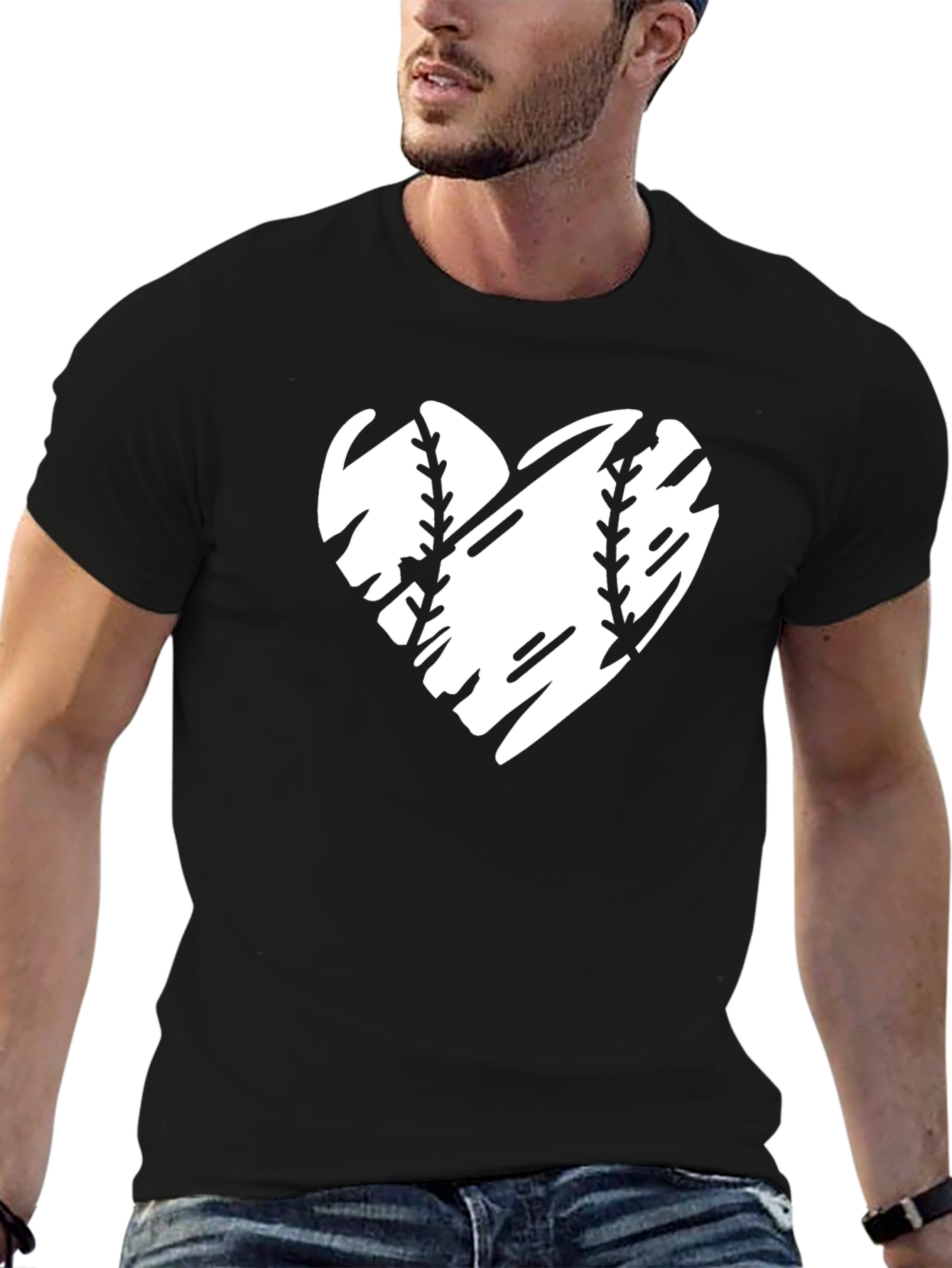 Baseball Heart T-Shirt - Sports Fan Tee