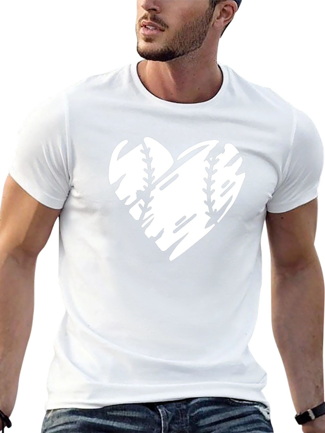 Baseball Heart T-Shirt - Sports Fan Tee