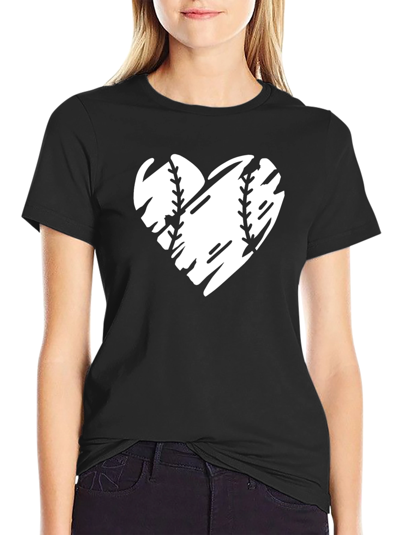 Baseball Heart T-Shirt - Sports Fan Tee