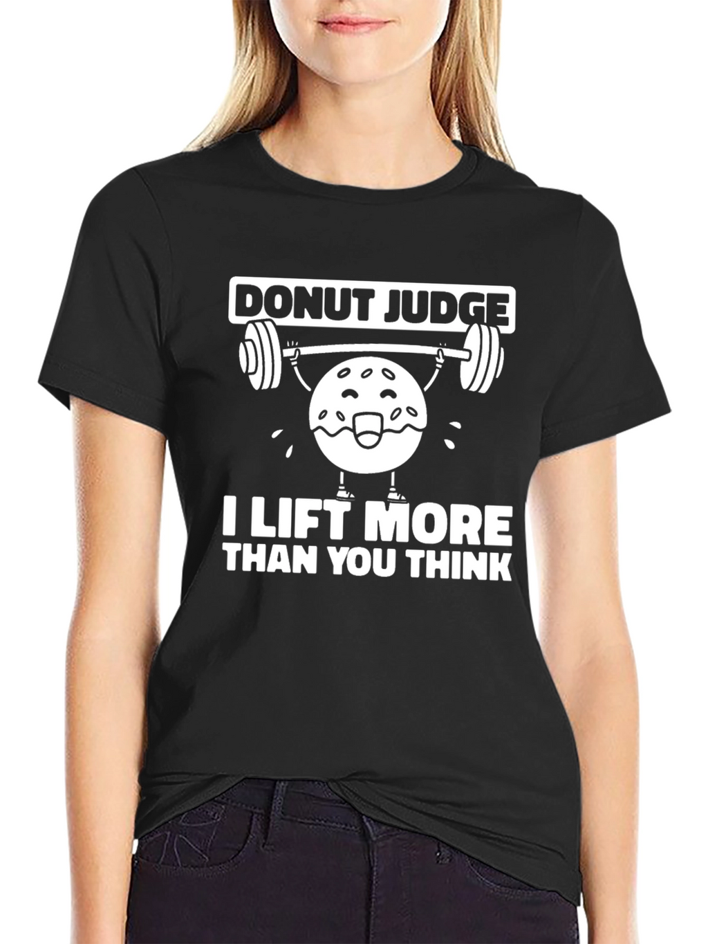 Donut Judge Black T-Shirt Funny Gym Workout