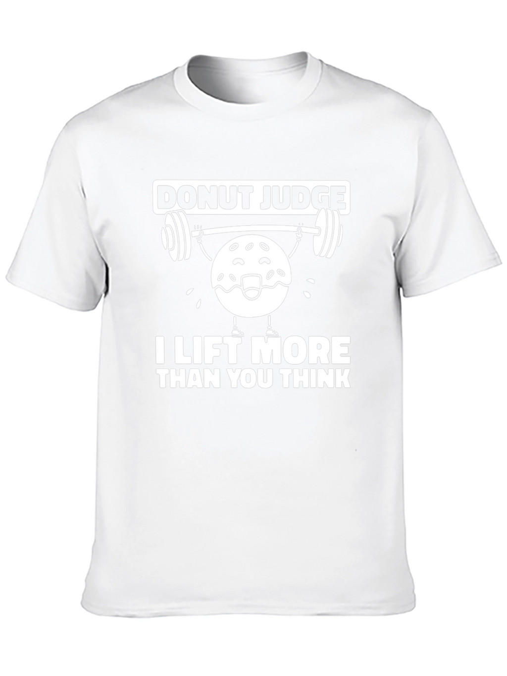 Donut Judge Black T-Shirt Funny Gym Workout