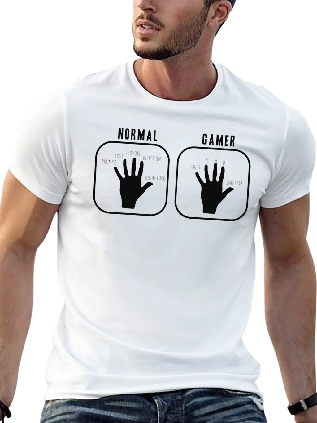 Normal vs Gamer T-Shirt - Funny Gaming Tee