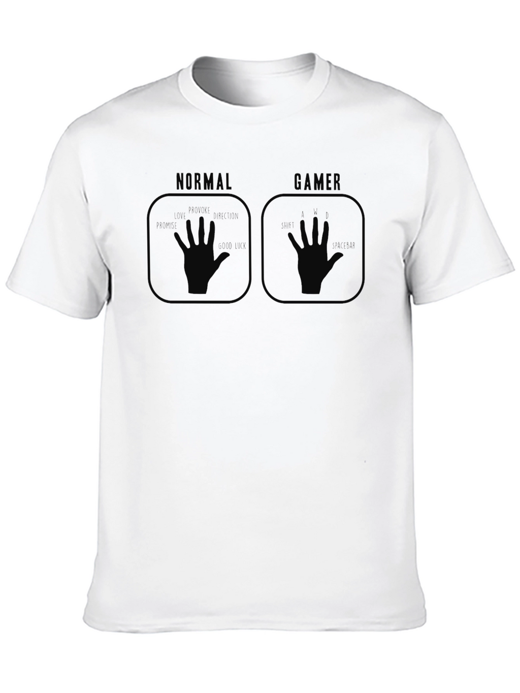 Normal vs Gamer T-Shirt - Funny Gaming Tee
