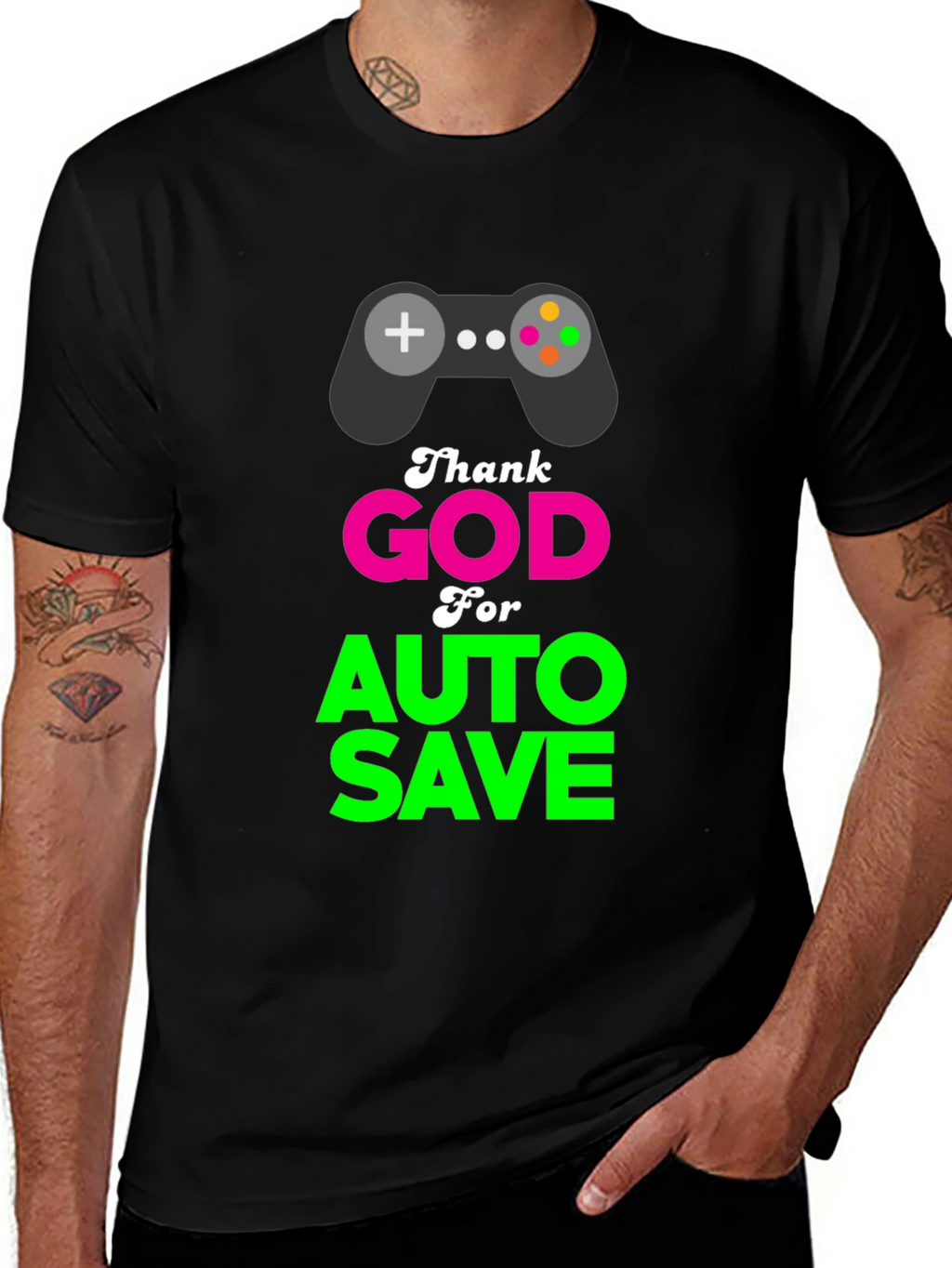 Thank God for Auto Save Gamer T-Shirt