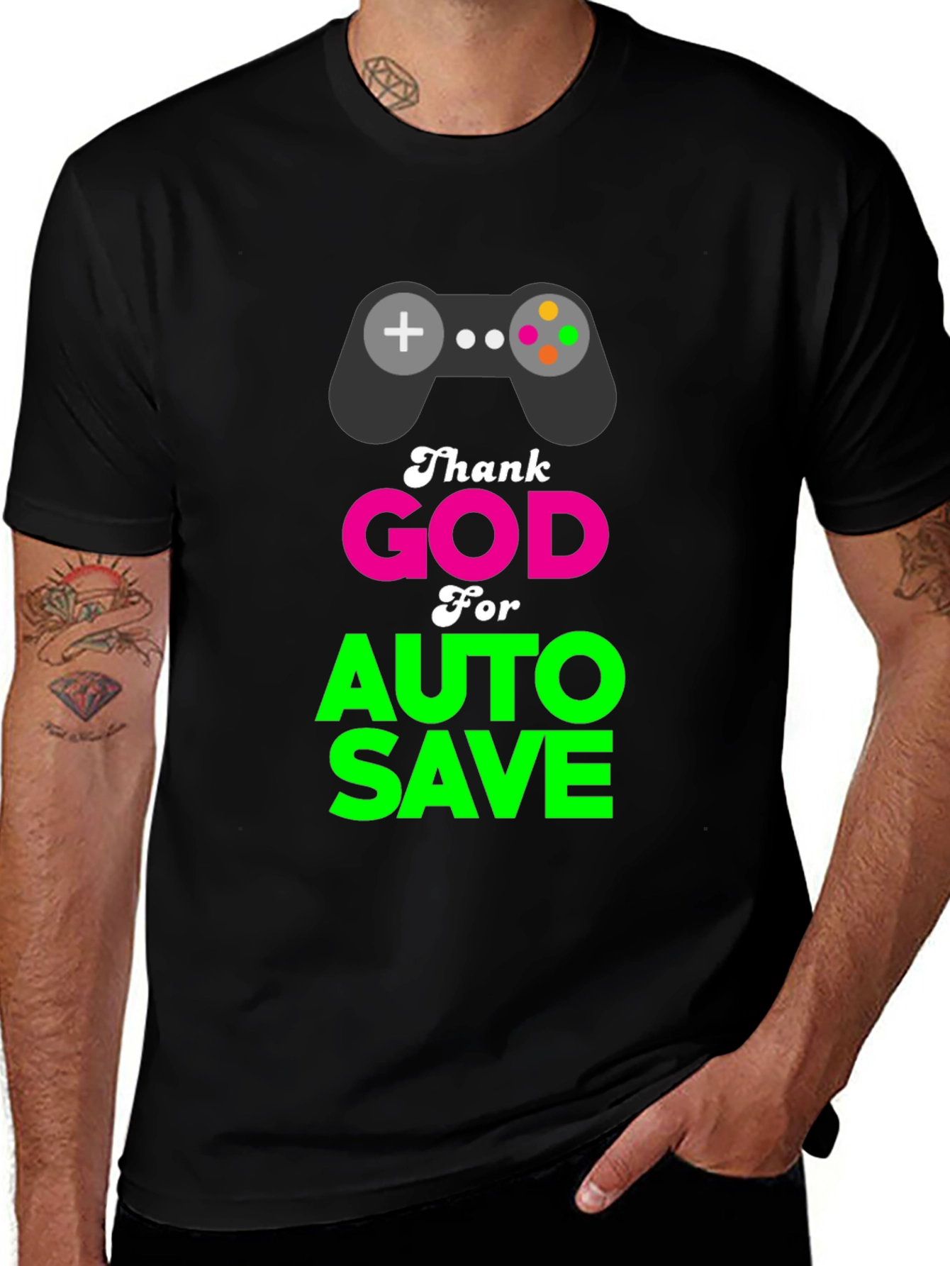 Thank God for Auto Save Gamer T-Shirt