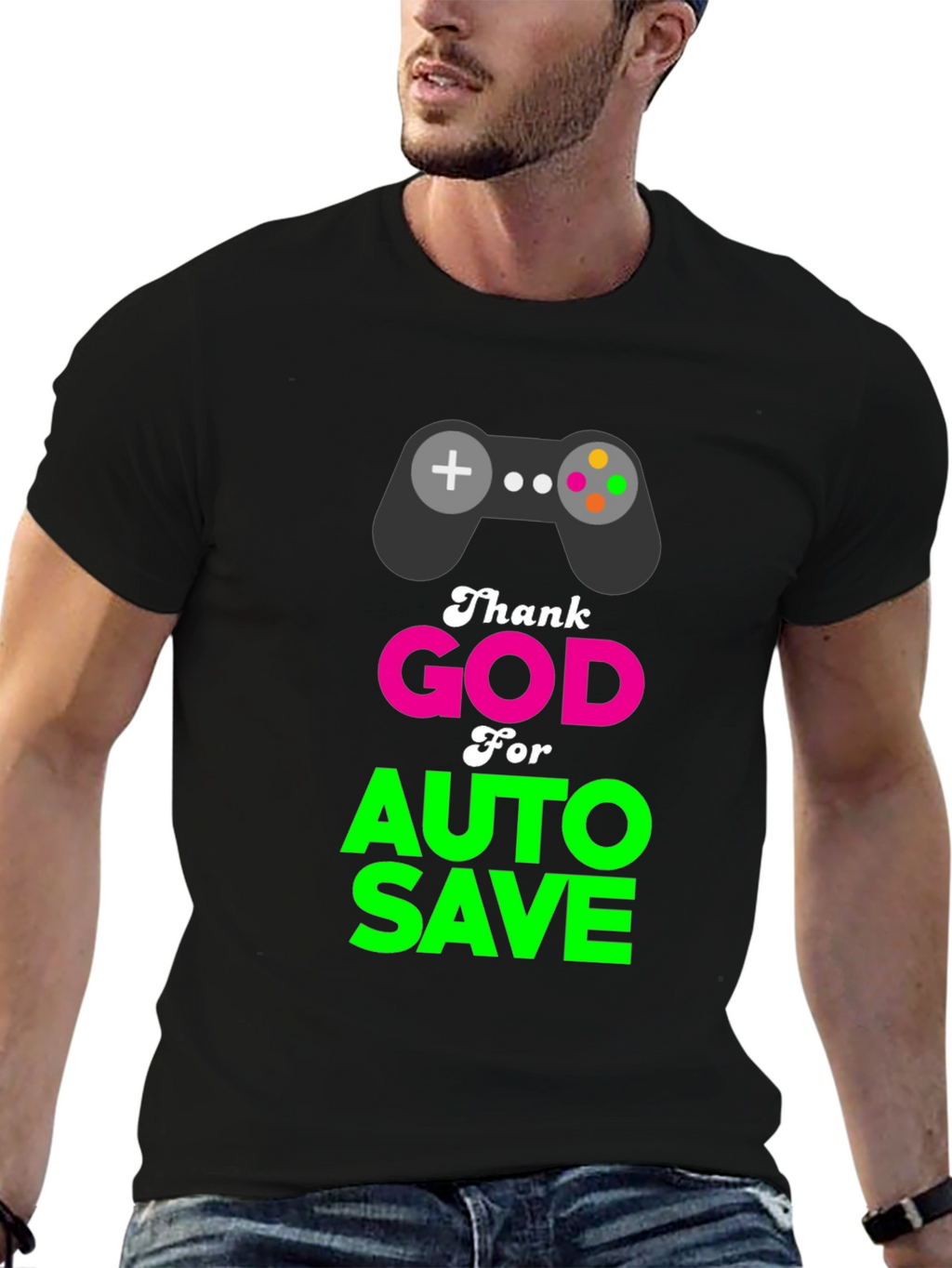 Thank God for Auto Save Gamer T-Shirt