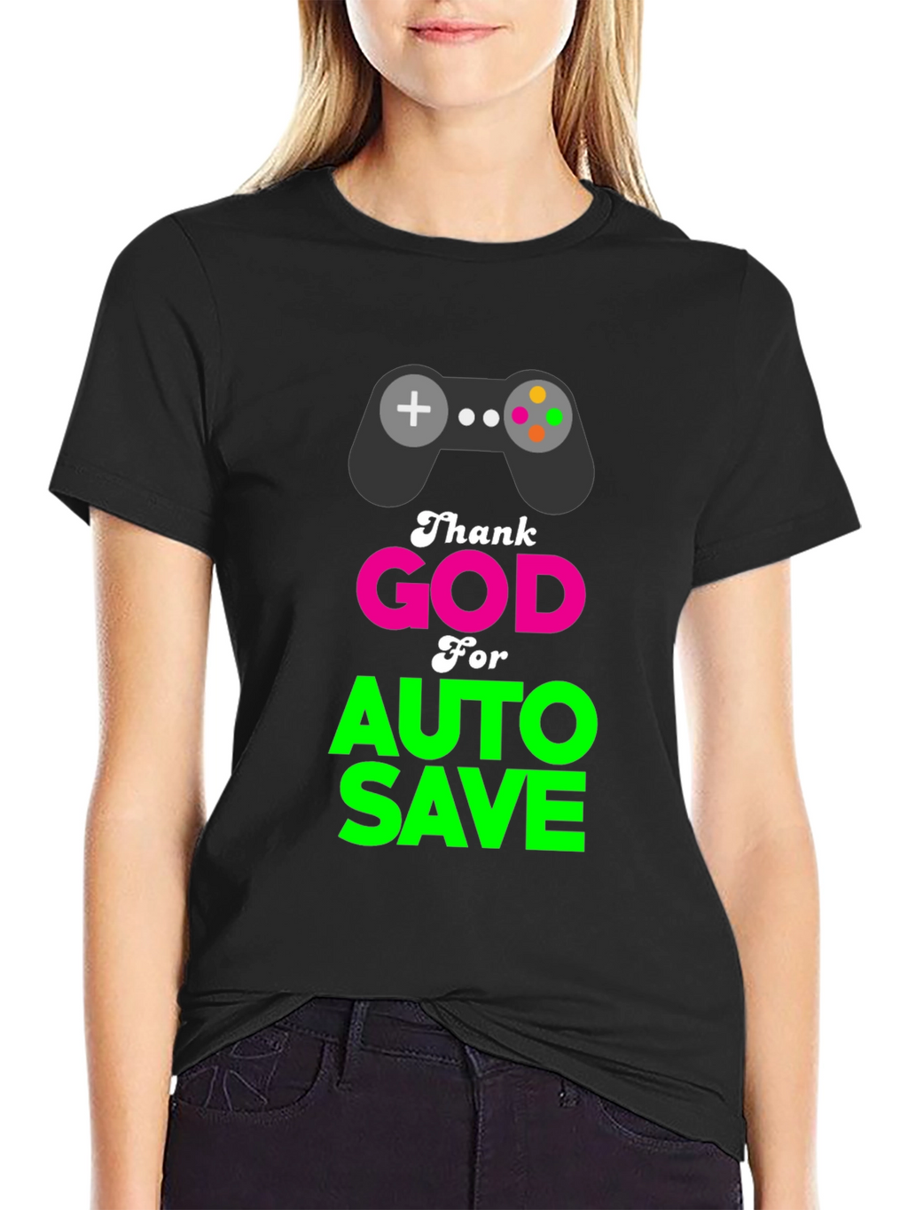 Thank God for Auto Save Gamer T-Shirt