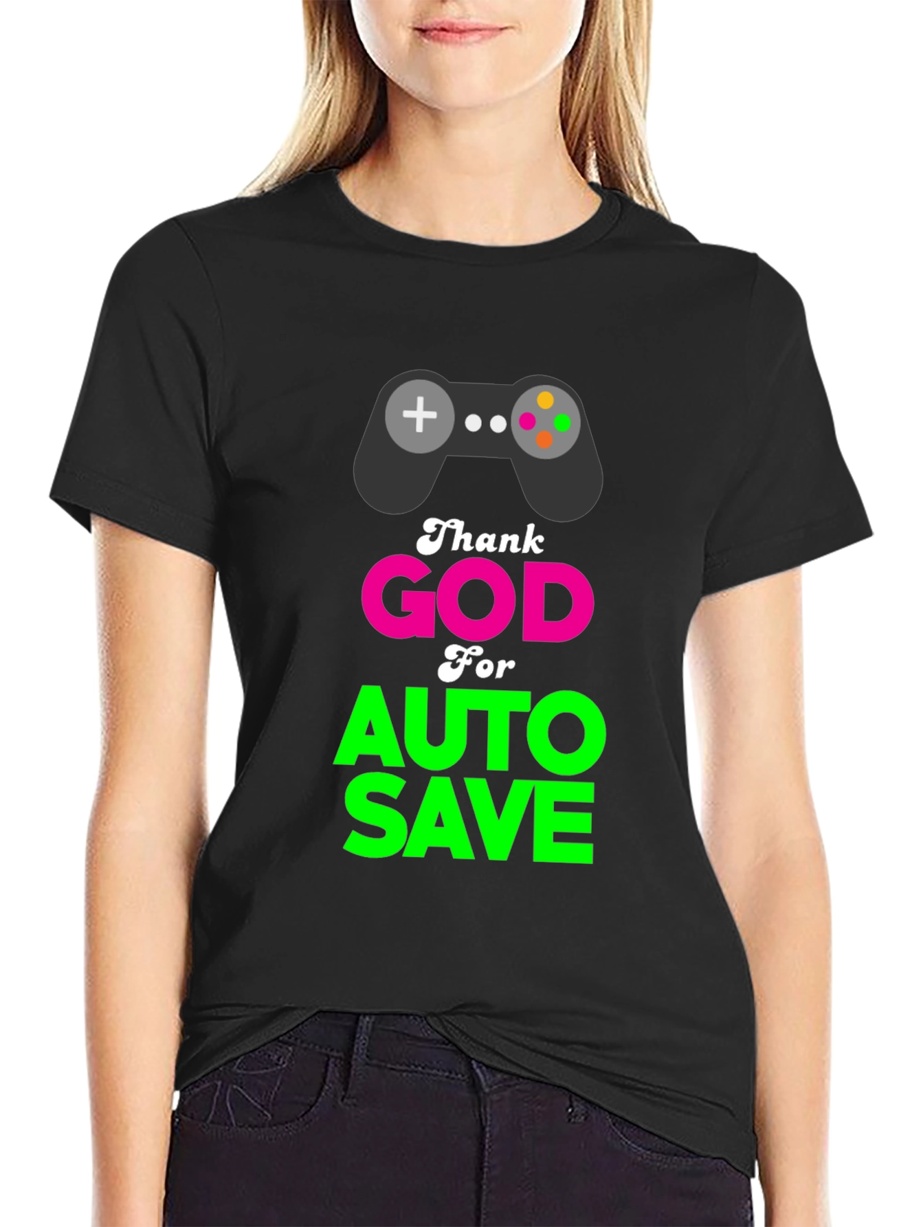 Thank God for Auto Save Gamer T-Shirt