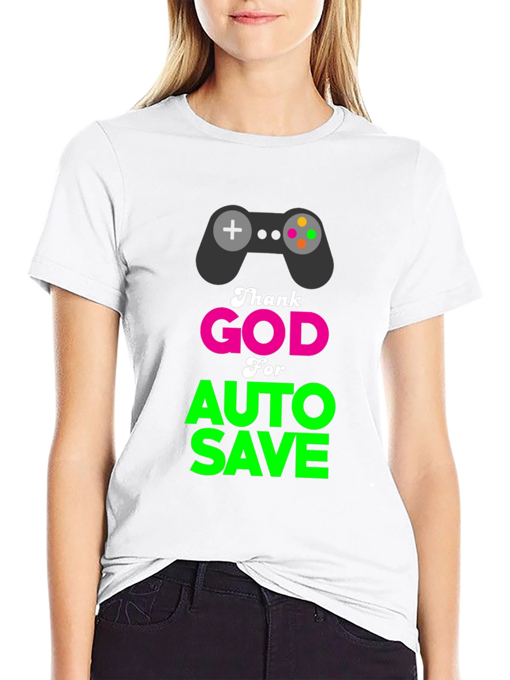 Thank God for Auto Save Gamer T-Shirt