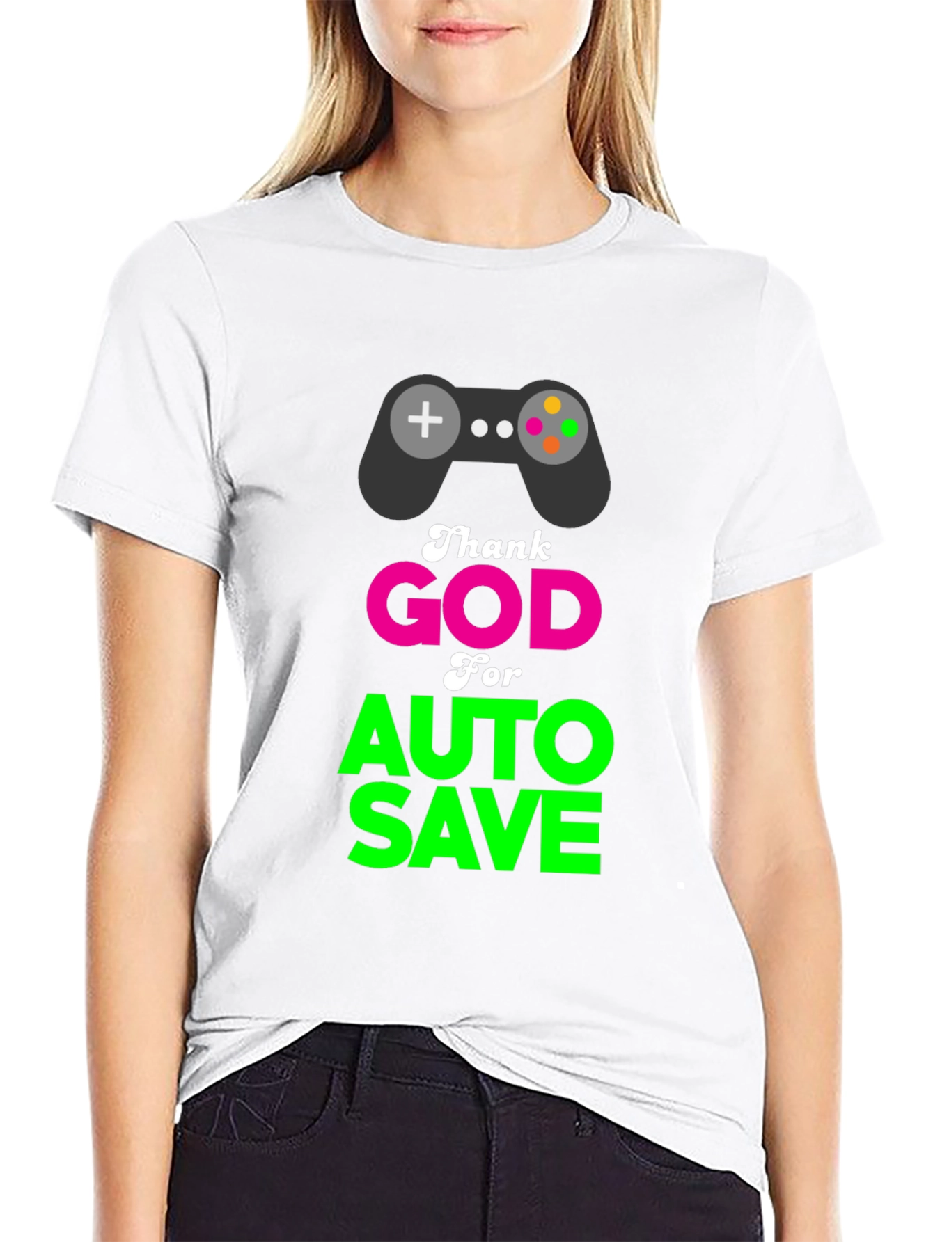 Thank God for Auto Save Gamer T-Shirt