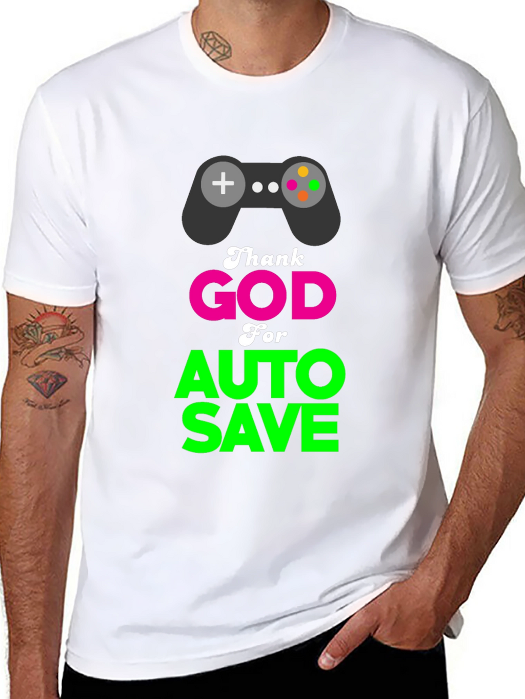 Thank God for Auto Save Gamer T-Shirt