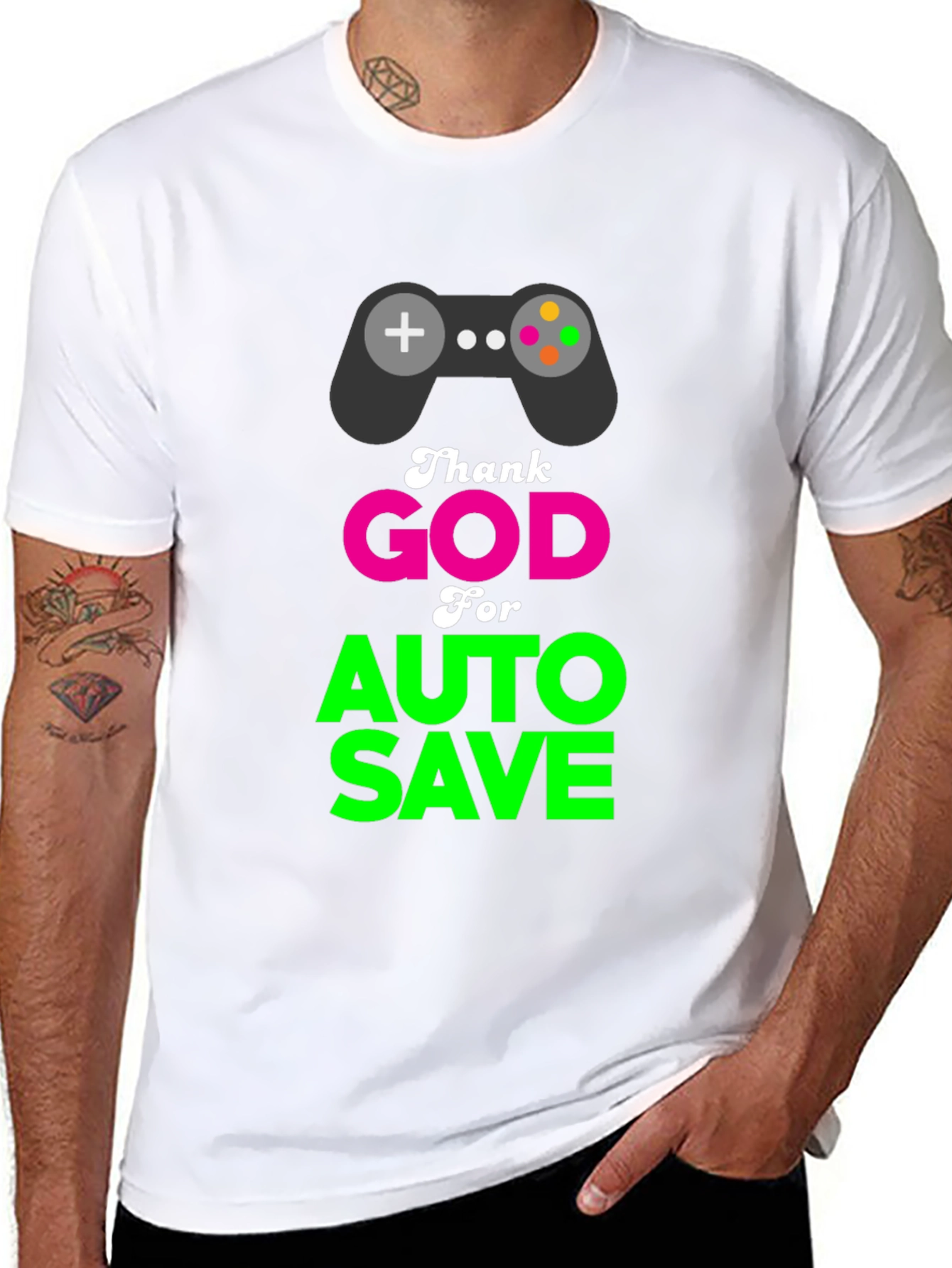 Thank God for Auto Save Gamer T-Shirt