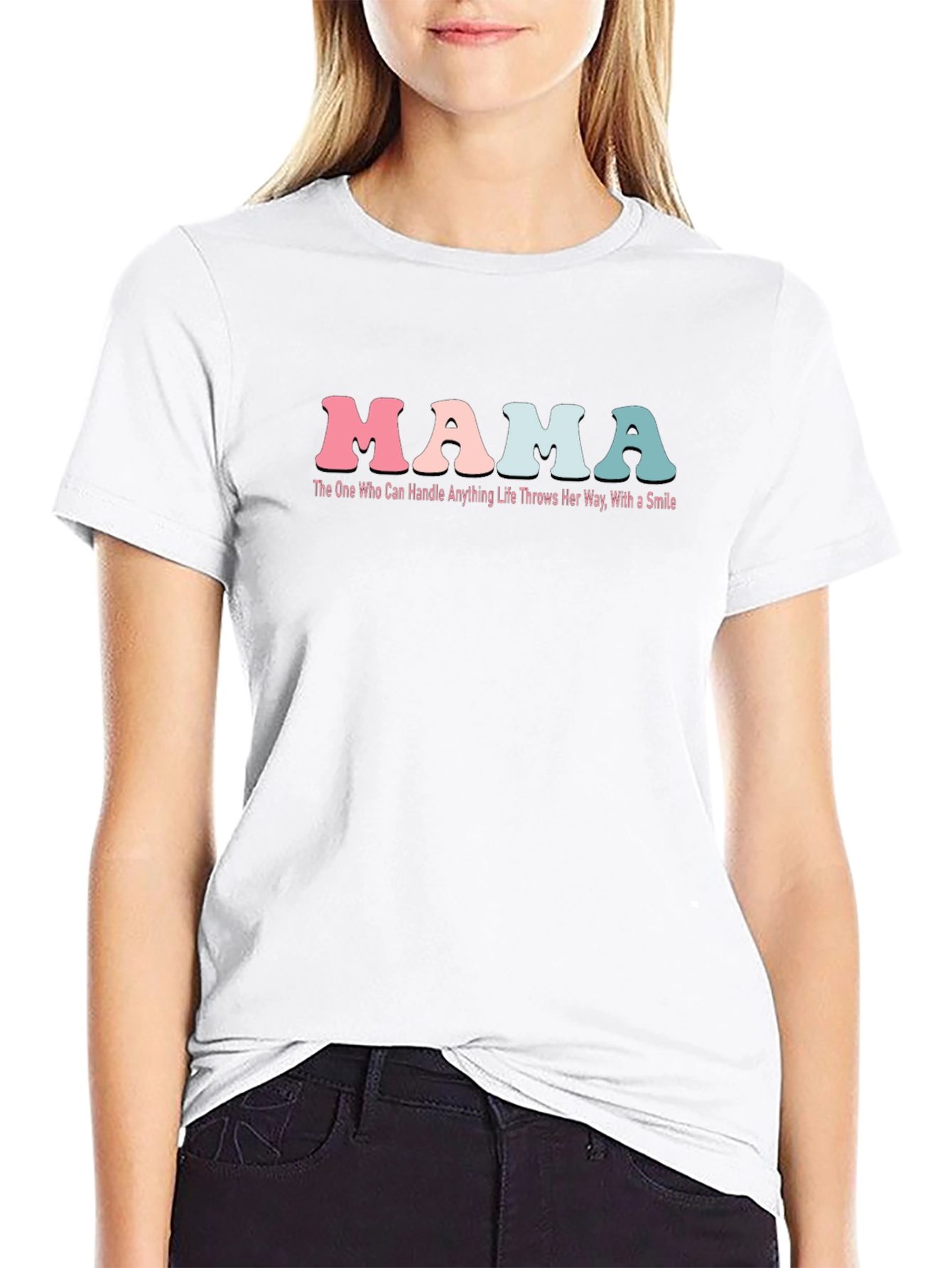 Retro Mama T-Shirt - Handle Anything With a Smile!