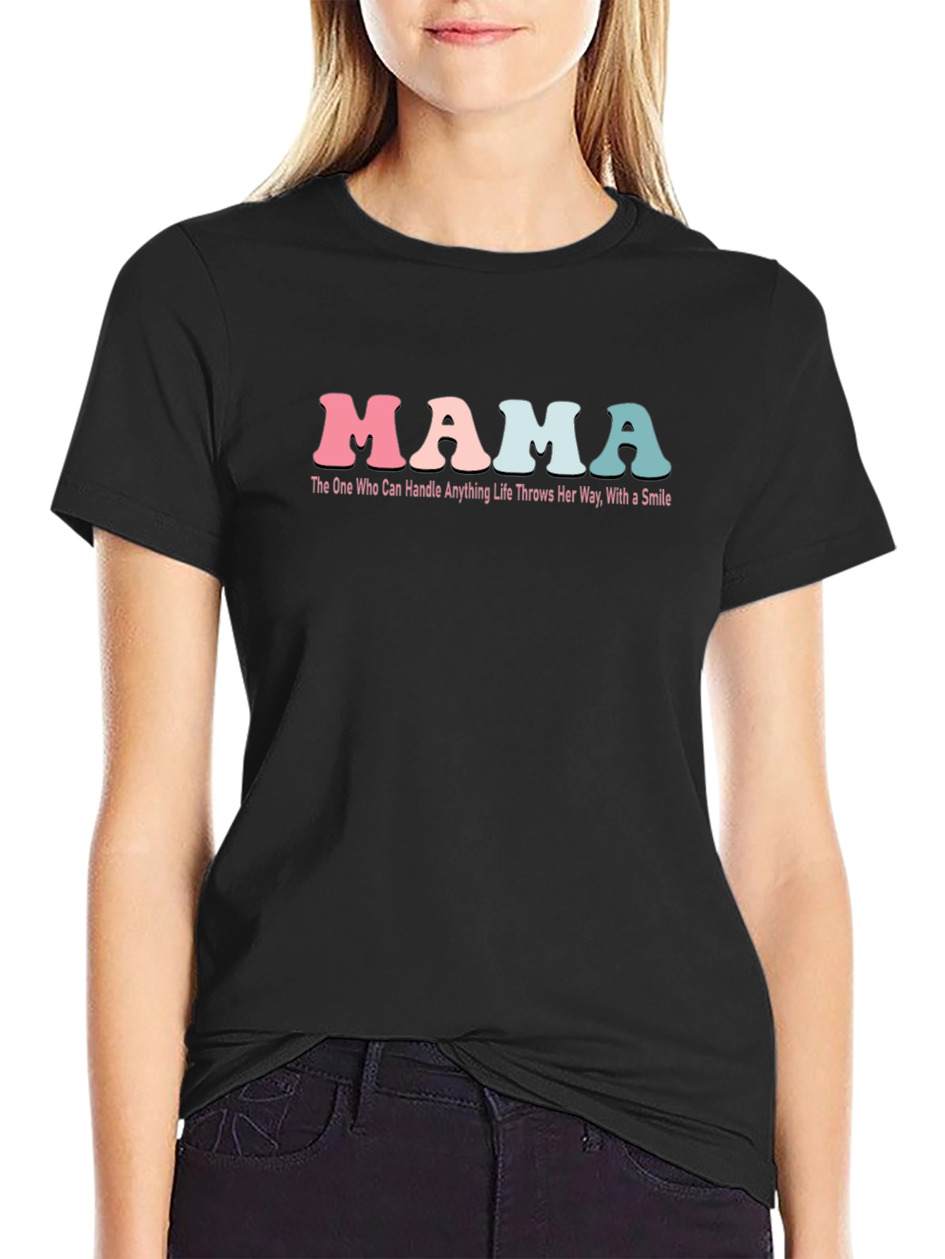 Retro Mama T-Shirt - Handle Anything With a Smile!
