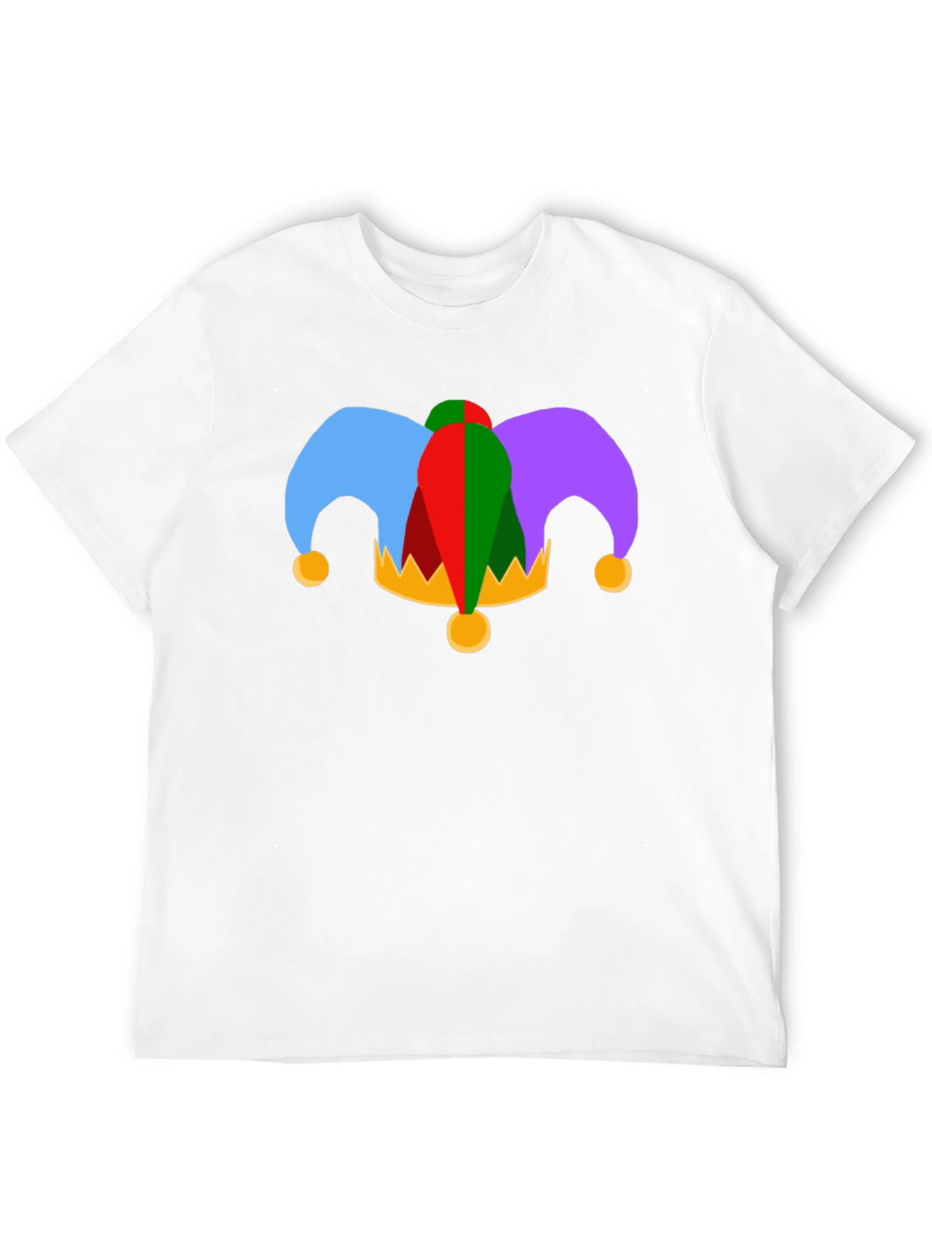 Jester Hat Graphic Tee - Black Cotton T-Shirt
