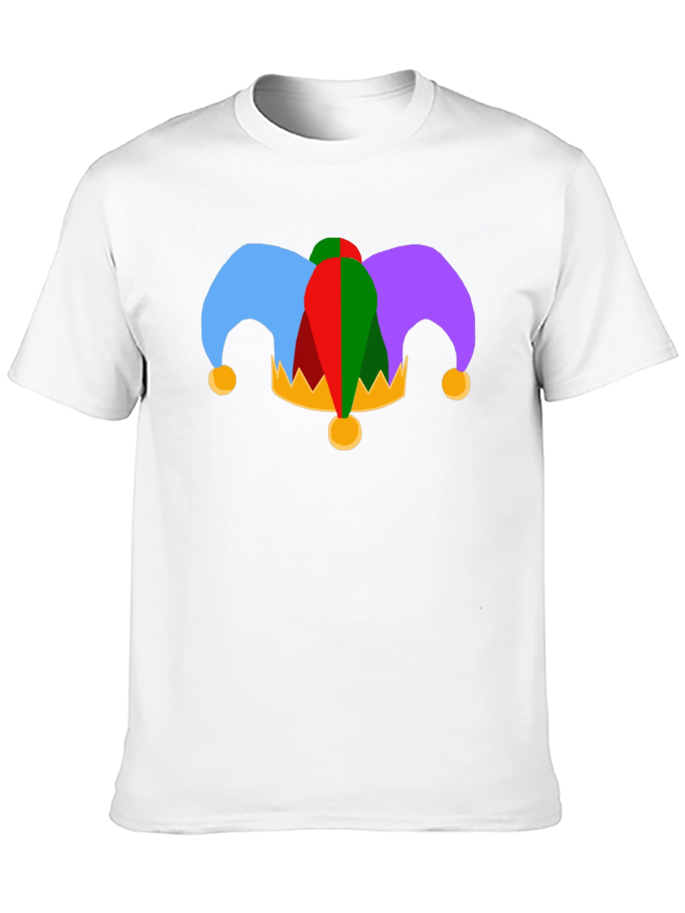 Jester Hat Graphic Tee - Black Cotton T-Shirt