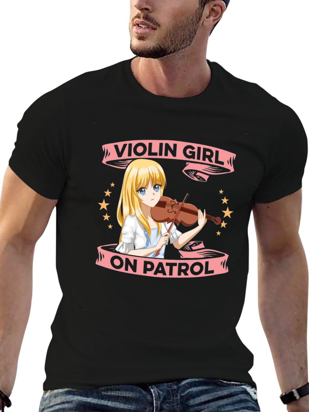 Violin Girl On Patrol T-Shirt - Anime Music Tee