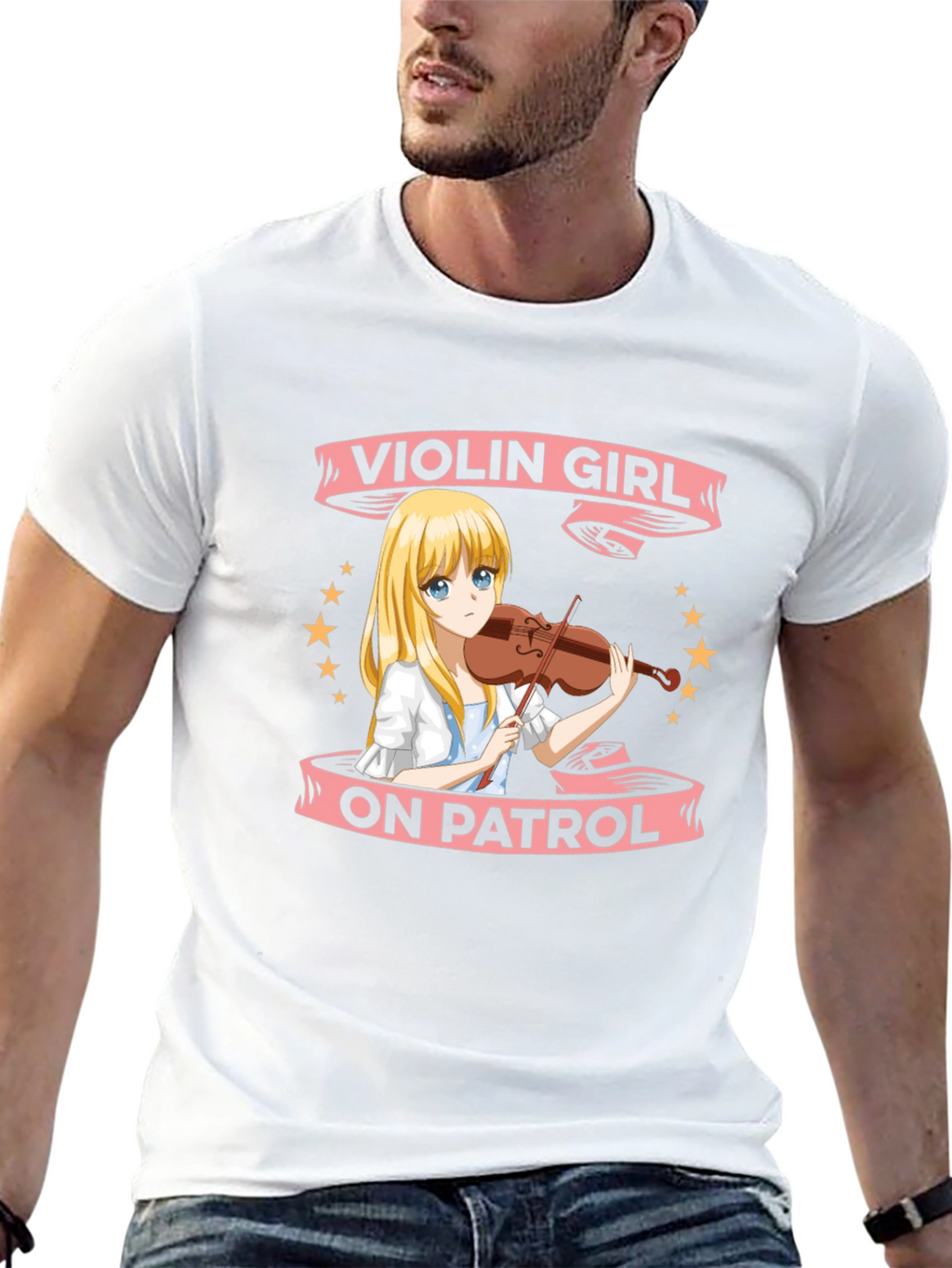 Violin Girl On Patrol T-Shirt - Anime Music Tee