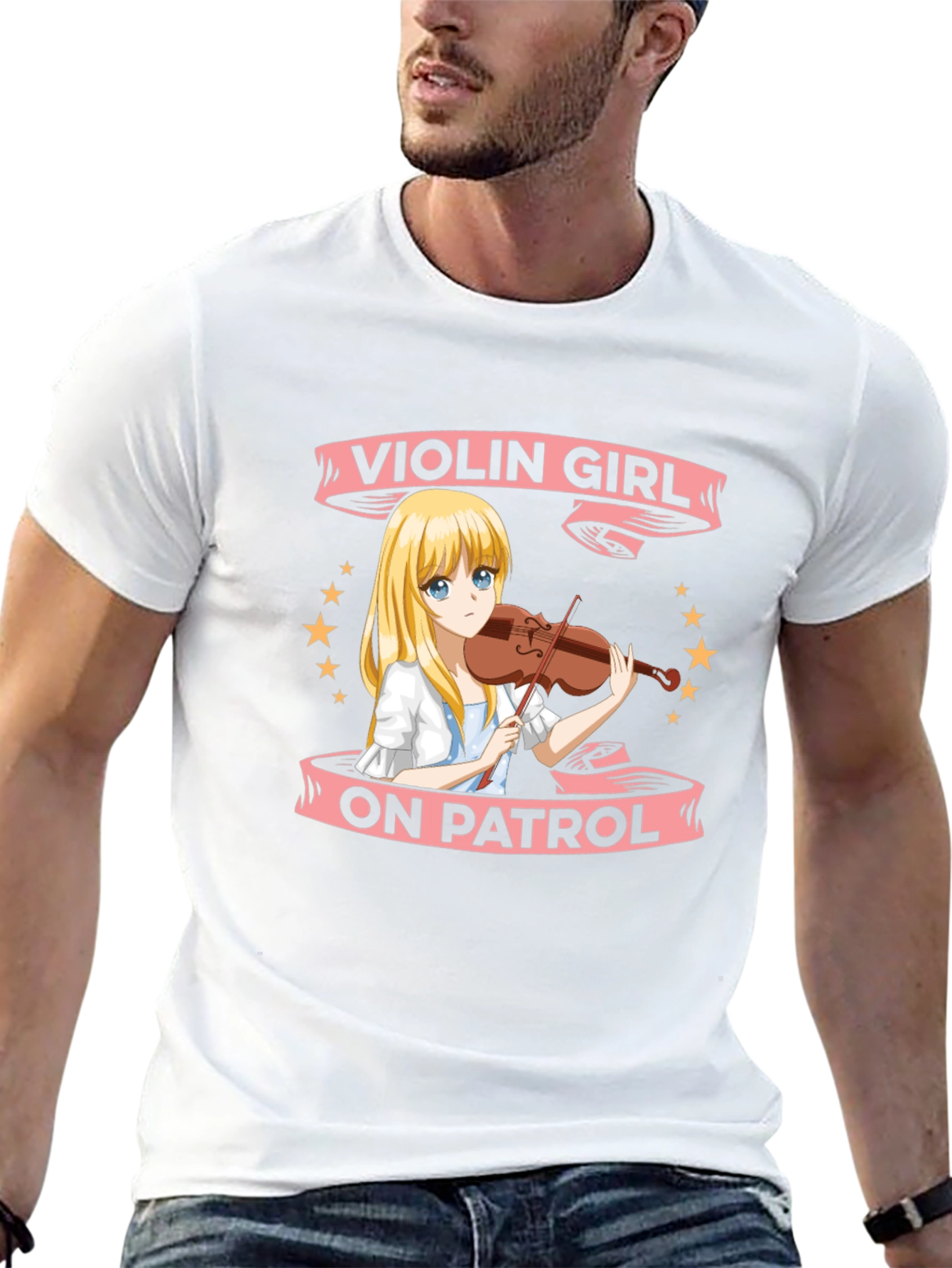 Violin Girl On Patrol T-Shirt - Anime Music Tee