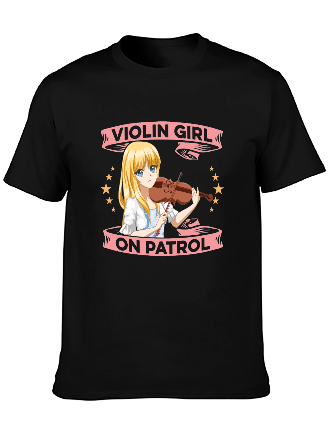Violin Girl On Patrol T-Shirt - Anime Music Tee