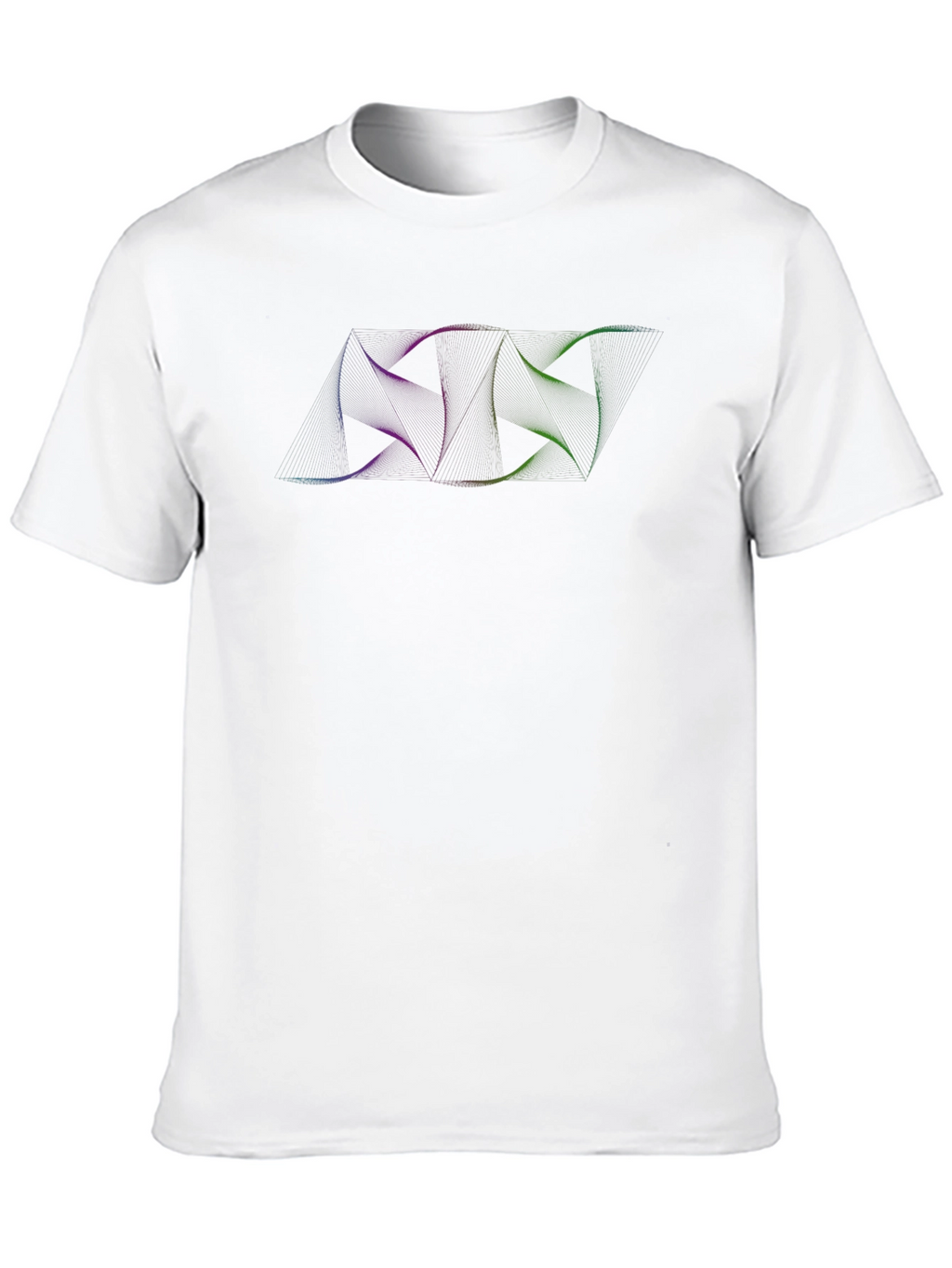 Mens Black T-Shirt with Abstract Graphic Design