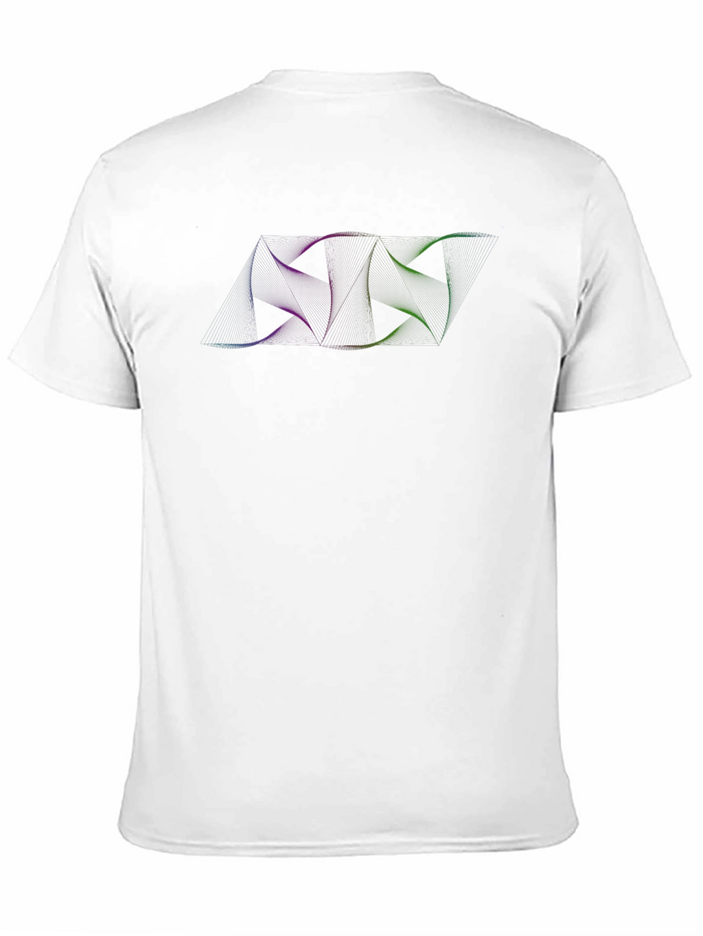 Mens Black T-Shirt with Abstract Graphic Design