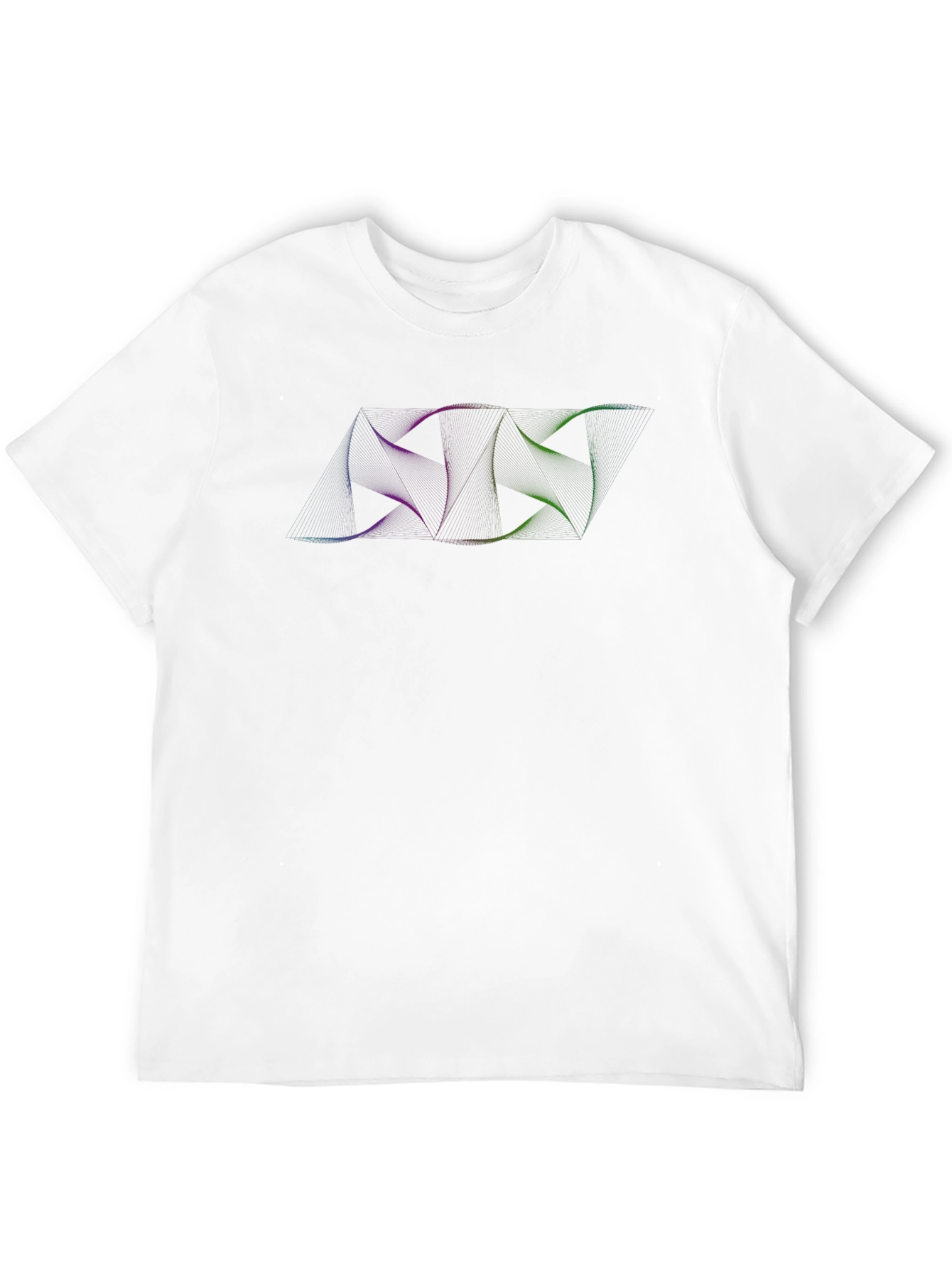 Mens Black T-Shirt with Abstract Graphic Design