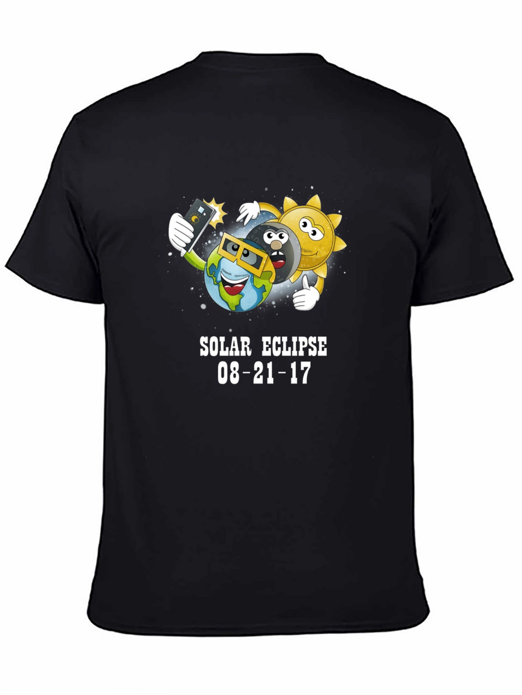 Solar Eclipse 08-21-17 Cartoon T-Shirt
