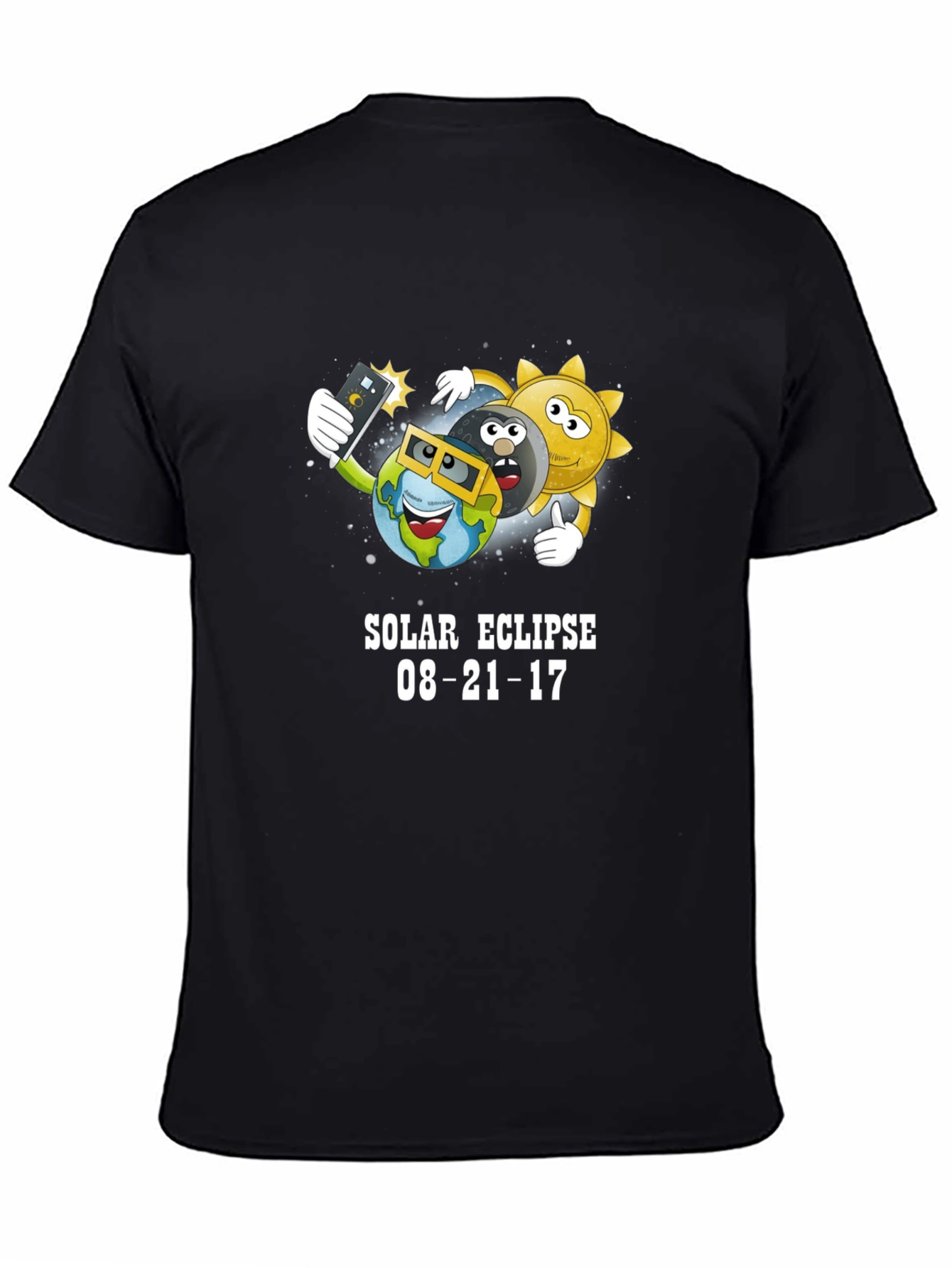 Solar Eclipse 08-21-17 Cartoon T-Shirt