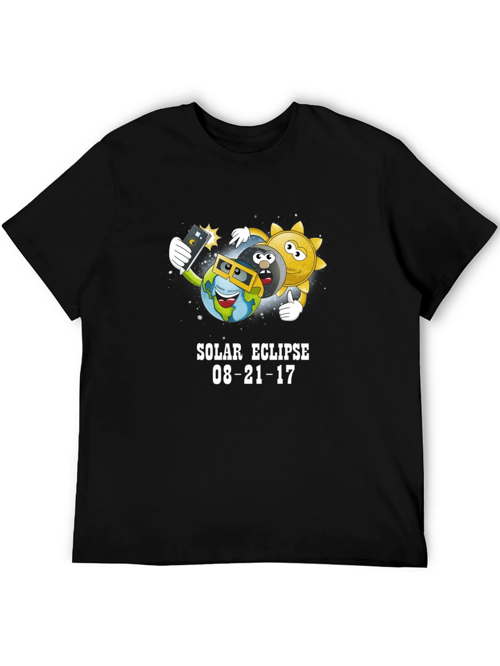Solar Eclipse 08-21-17 Cartoon T-Shirt