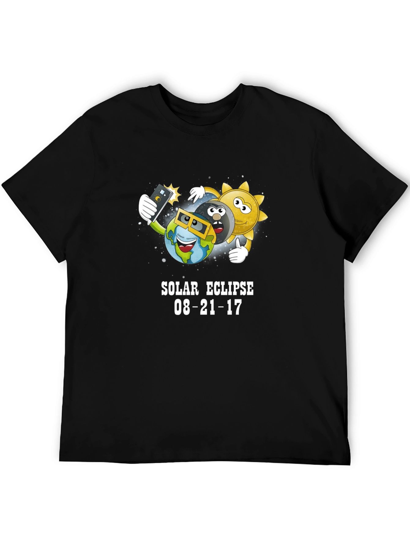 Solar Eclipse 08-21-17 Cartoon T-Shirt