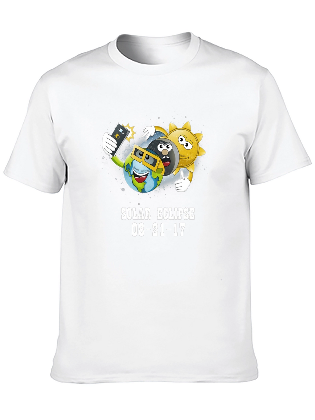 Solar Eclipse 08-21-17 Cartoon T-Shirt