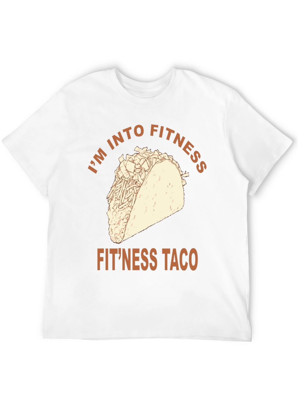 Fitness Taco Graphic Tee - Novelty Workout Shirt