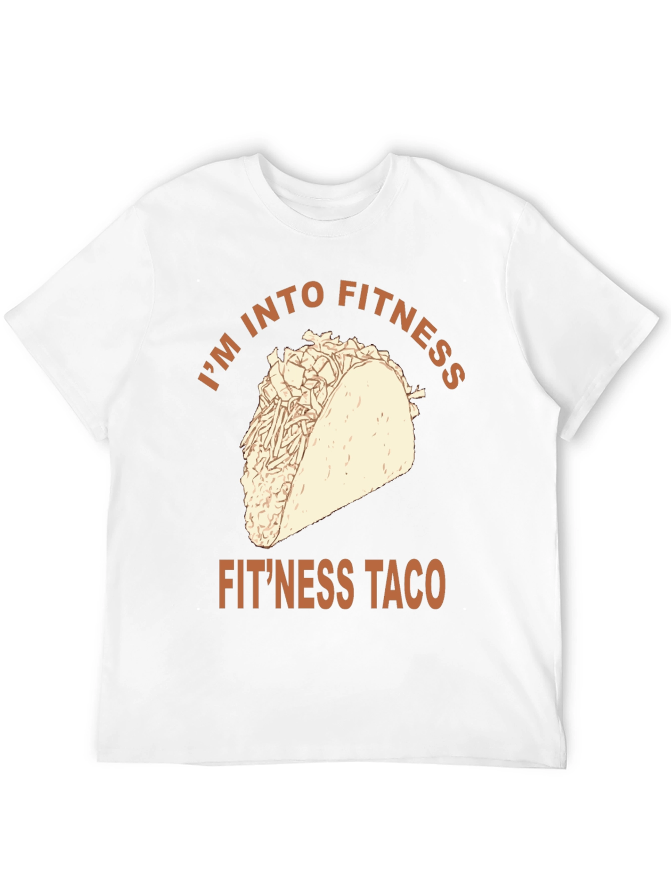 Fitness Taco Graphic Tee - Novelty Workout Shirt