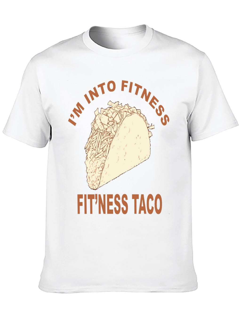 Fitness Taco Graphic Tee - Novelty Workout Shirt