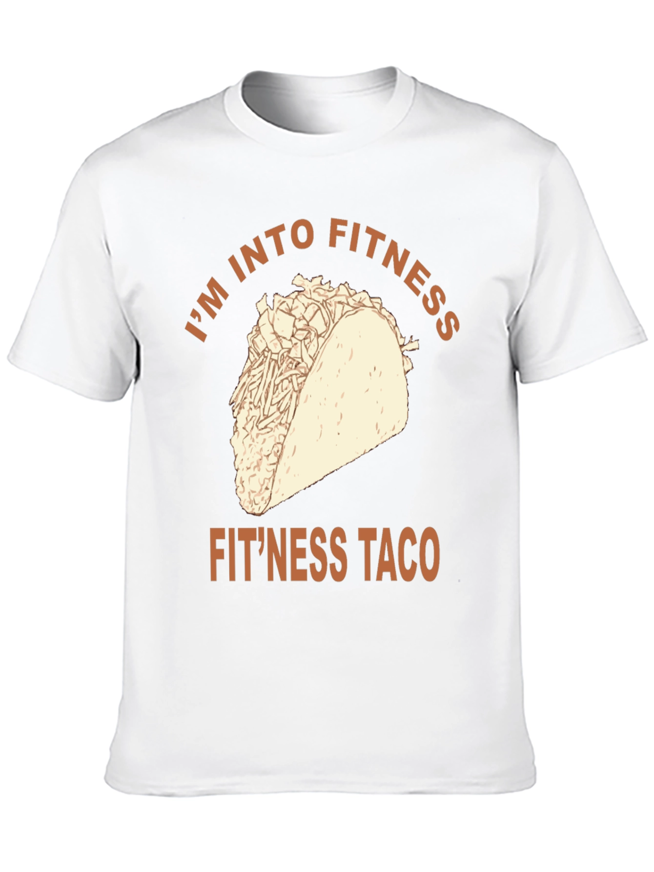 Fitness Taco Graphic Tee - Novelty Workout Shirt