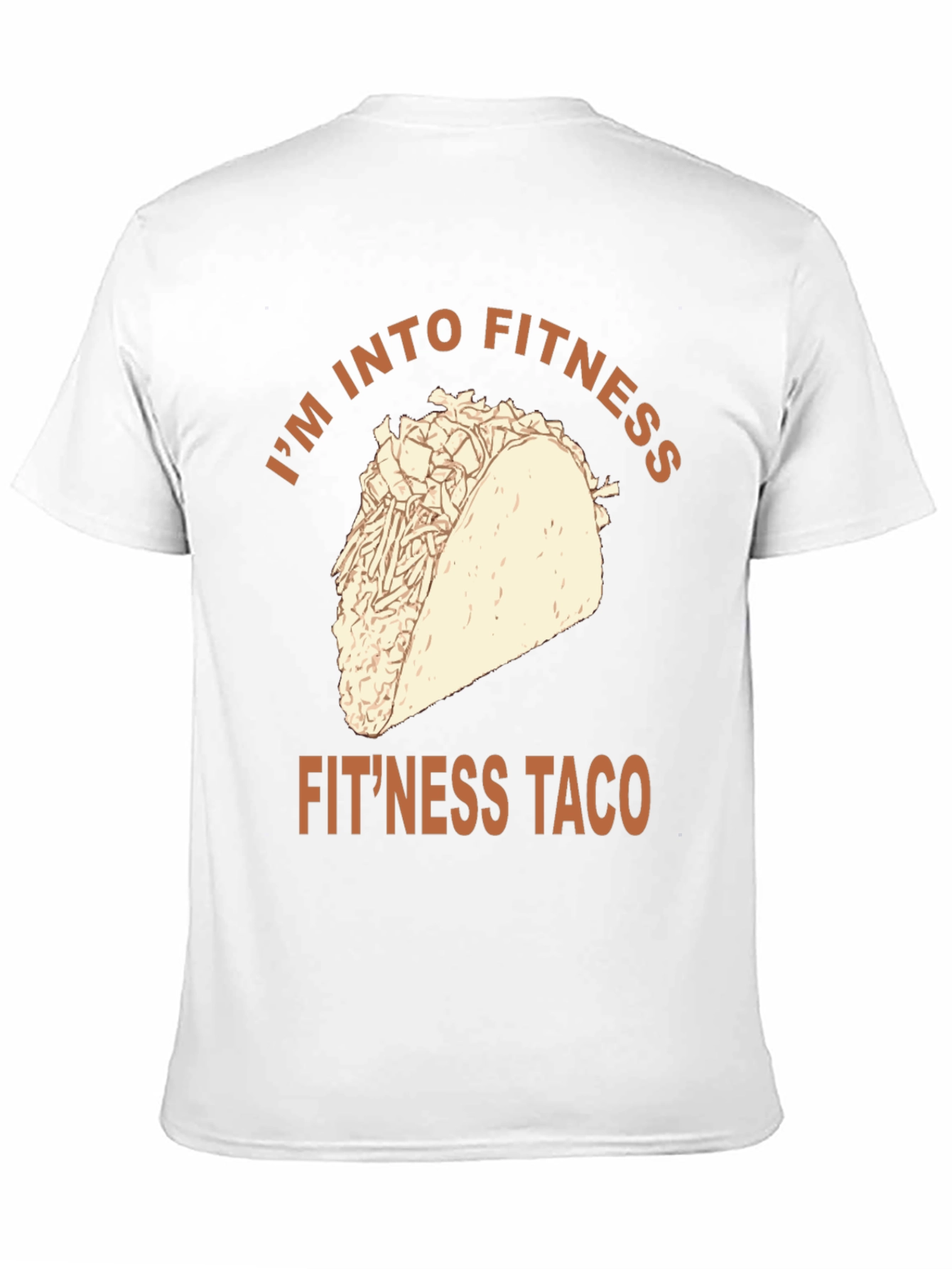 Fitness Taco Graphic Tee - Novelty Workout Shirt