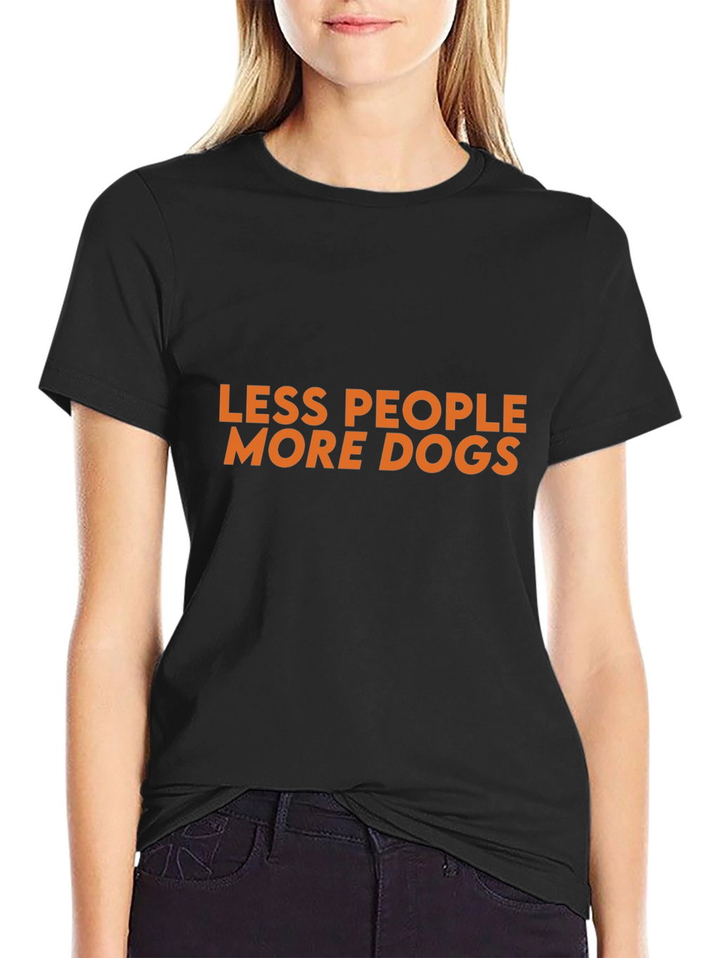 Less People More Dogs Graphic T-Shirt