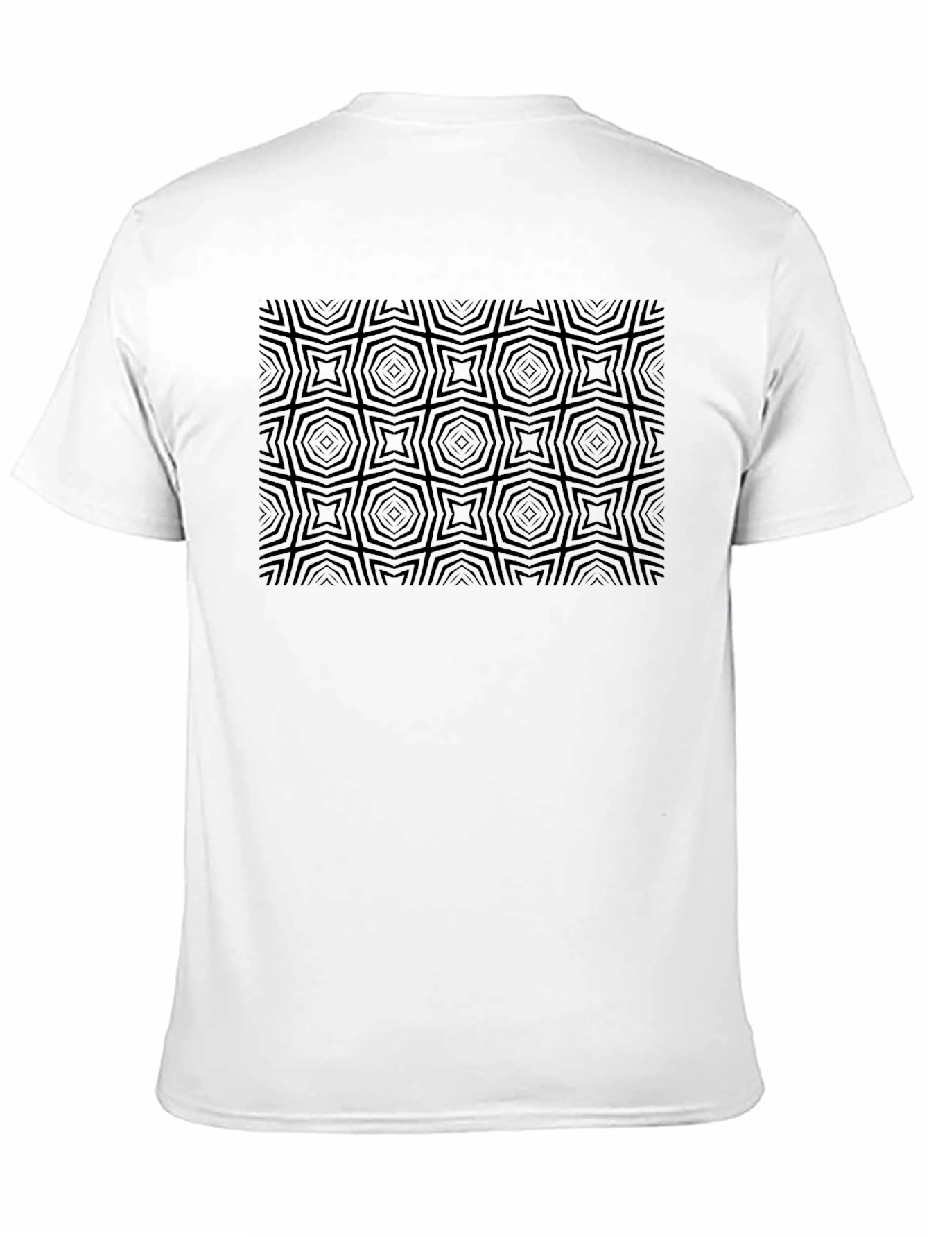 Geometric Illusion Tee - Modern Black Graphic T-Shirt
