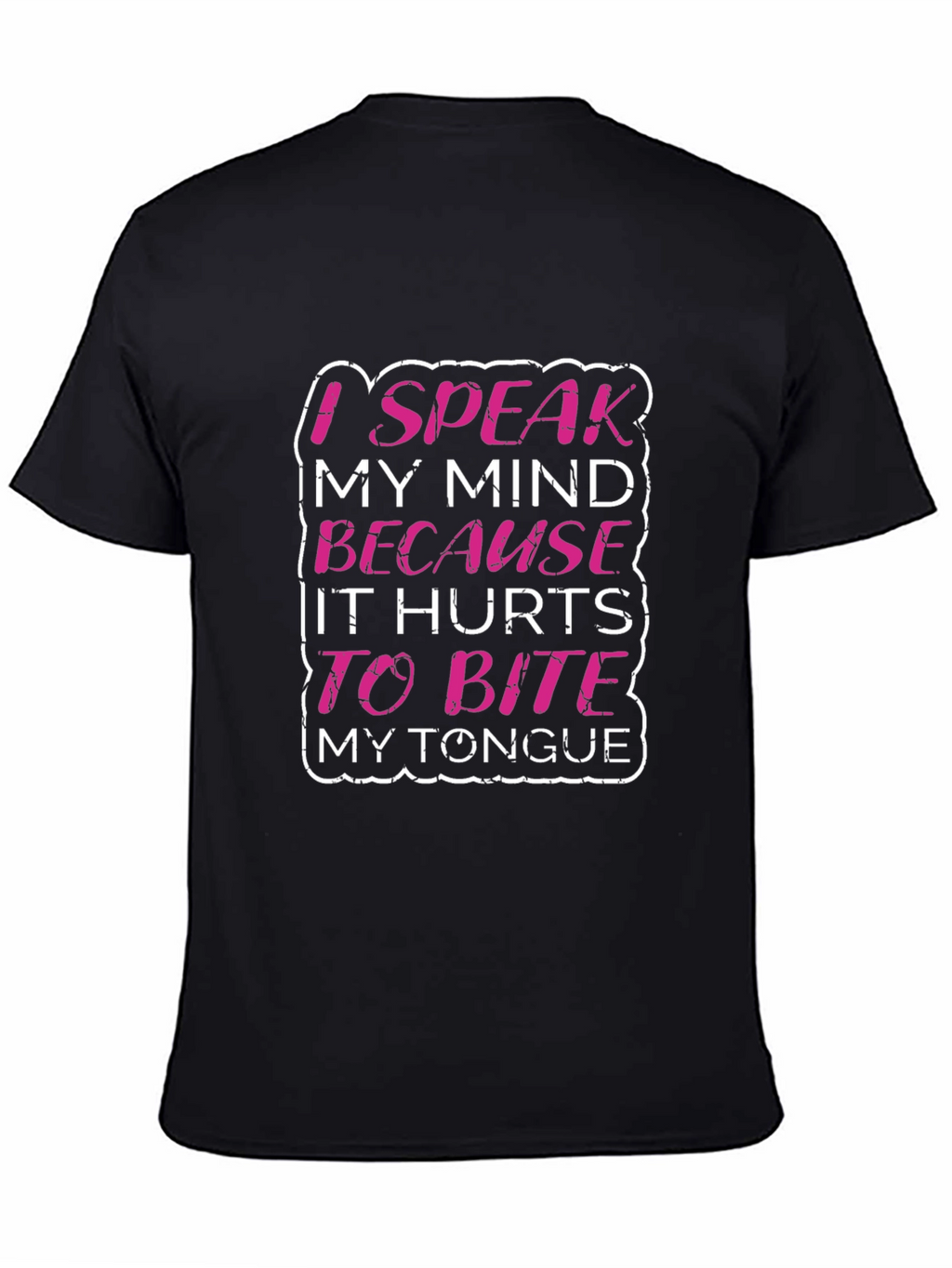 Speak My Mind Graphic Tee - Black