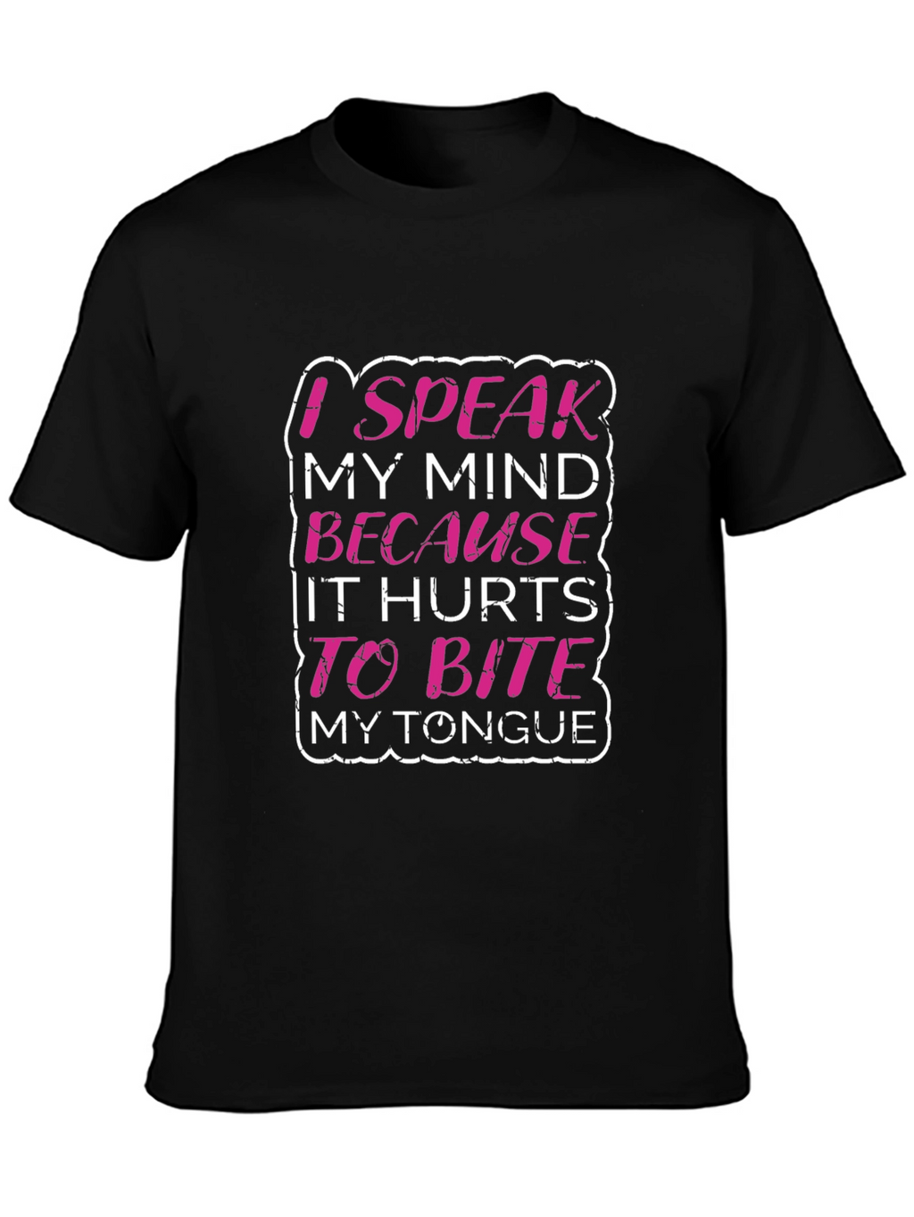 Speak My Mind Graphic Tee - Black