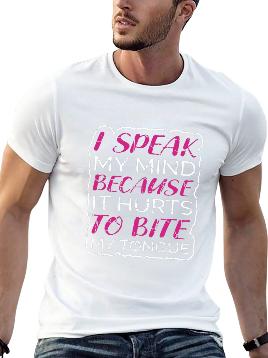 Speak My Mind Graphic Tee - Black