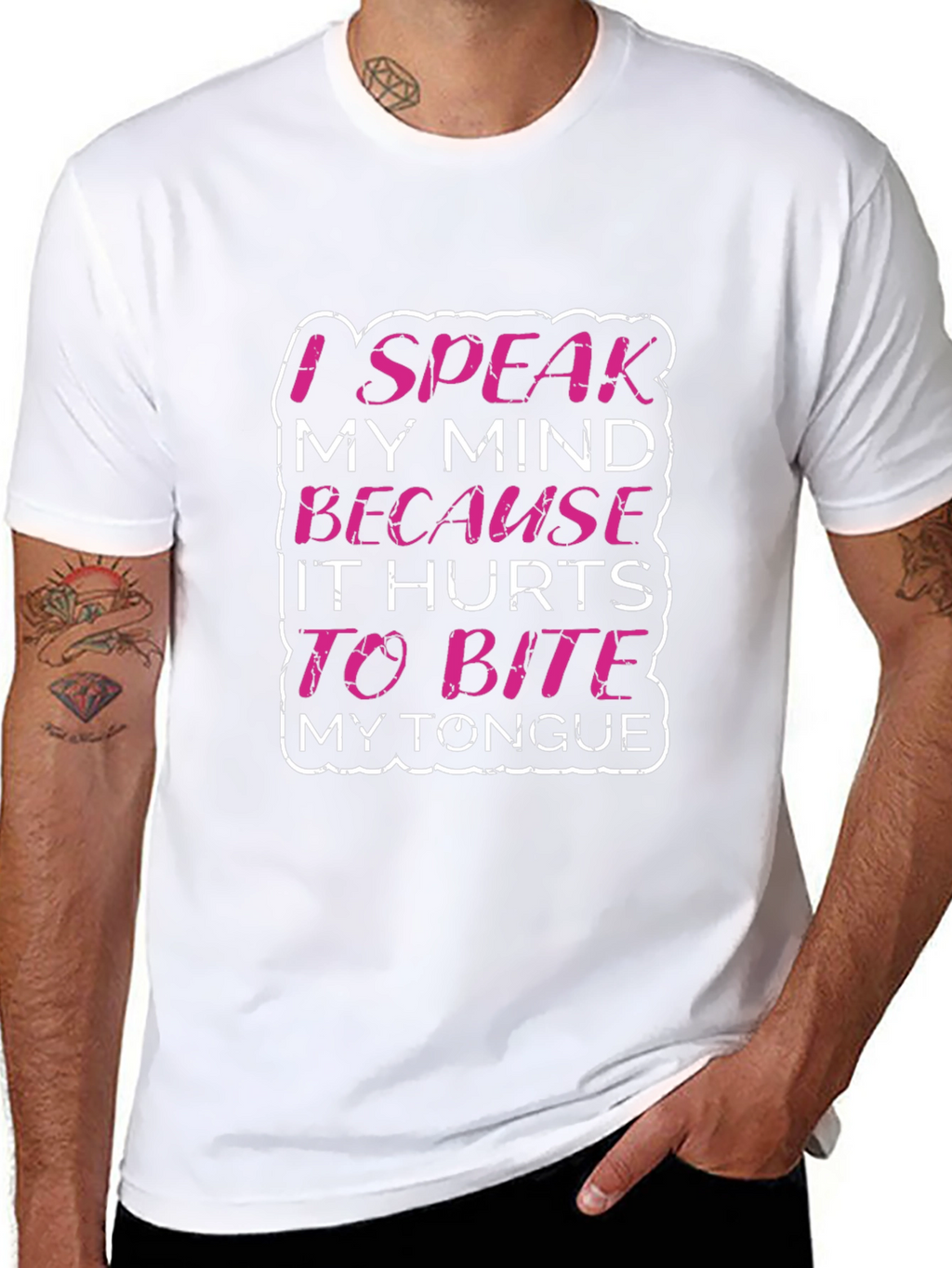 Speak My Mind Graphic Tee - Black
