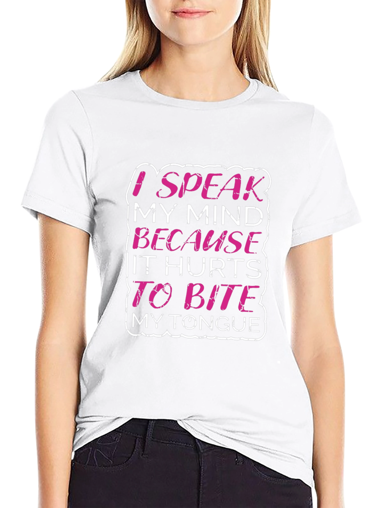 Speak My Mind Graphic Tee - Black