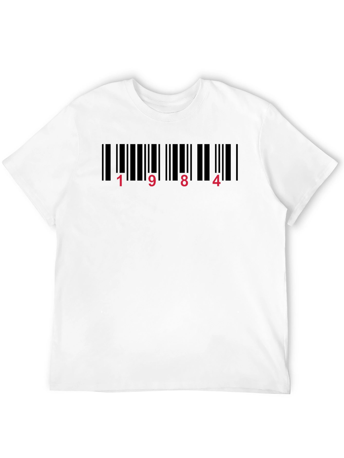 1984 Barcode T-Shirt - Orwellian Novel Tee